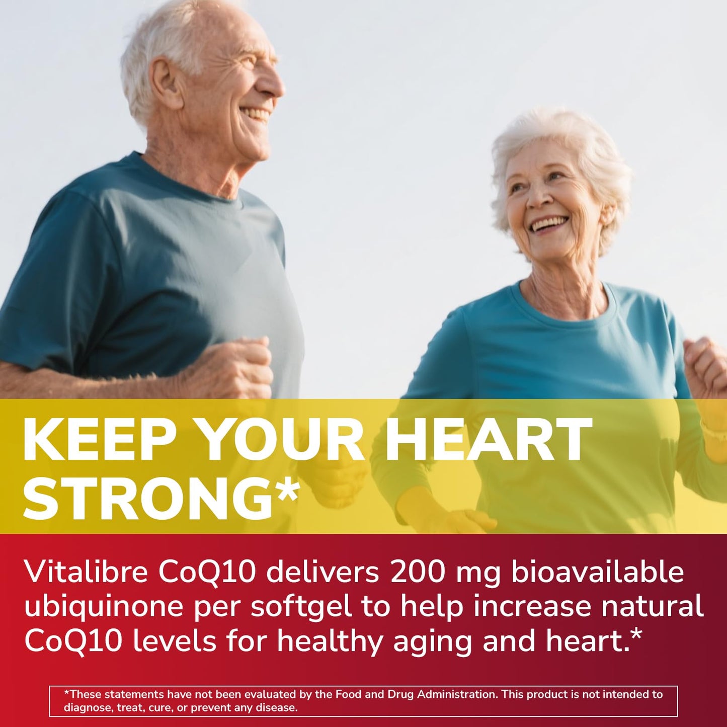 Vitalibre CoQ10 200 mg with Extra Virgin Olive Oil Softgels 120 Count