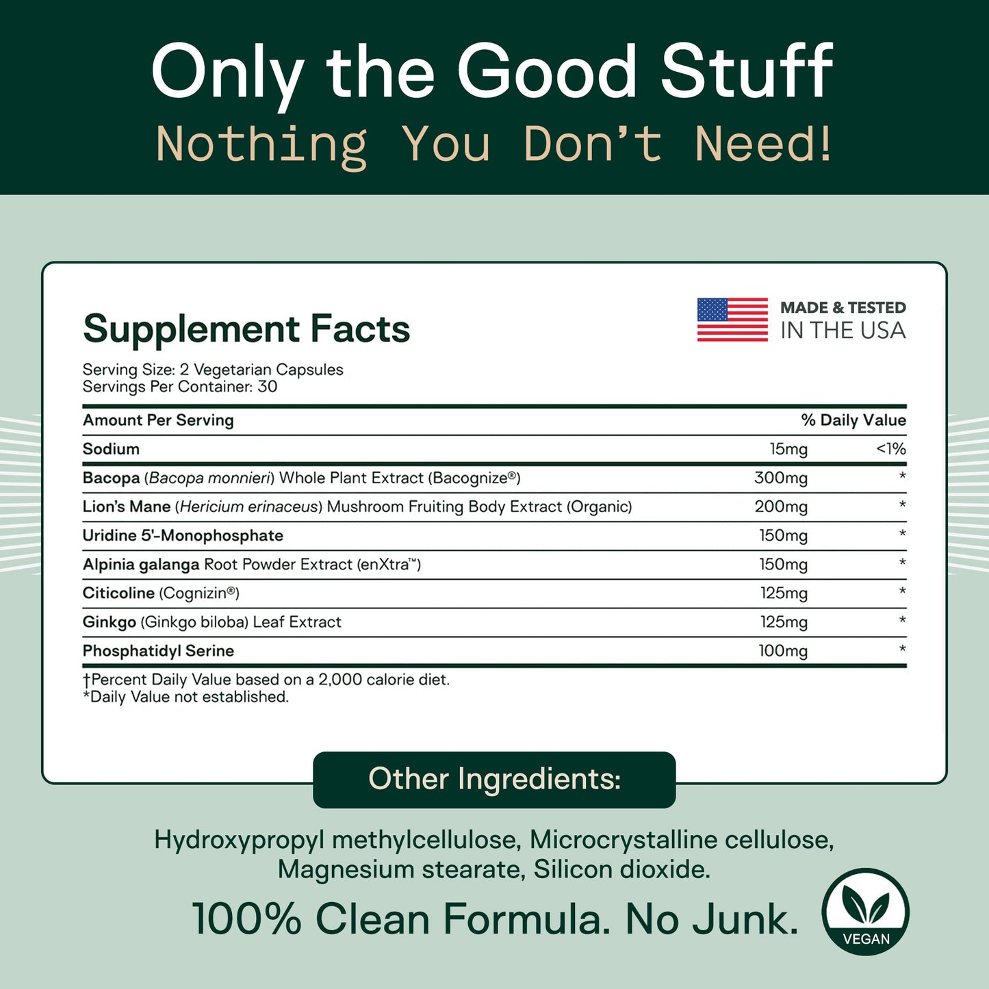 Adapt Naturals by Chris Kresser Luminous Mind Nootropic Brain Supplement with Ginkgo Biloba, Bacopa and Lions Mane, 60 Capsules