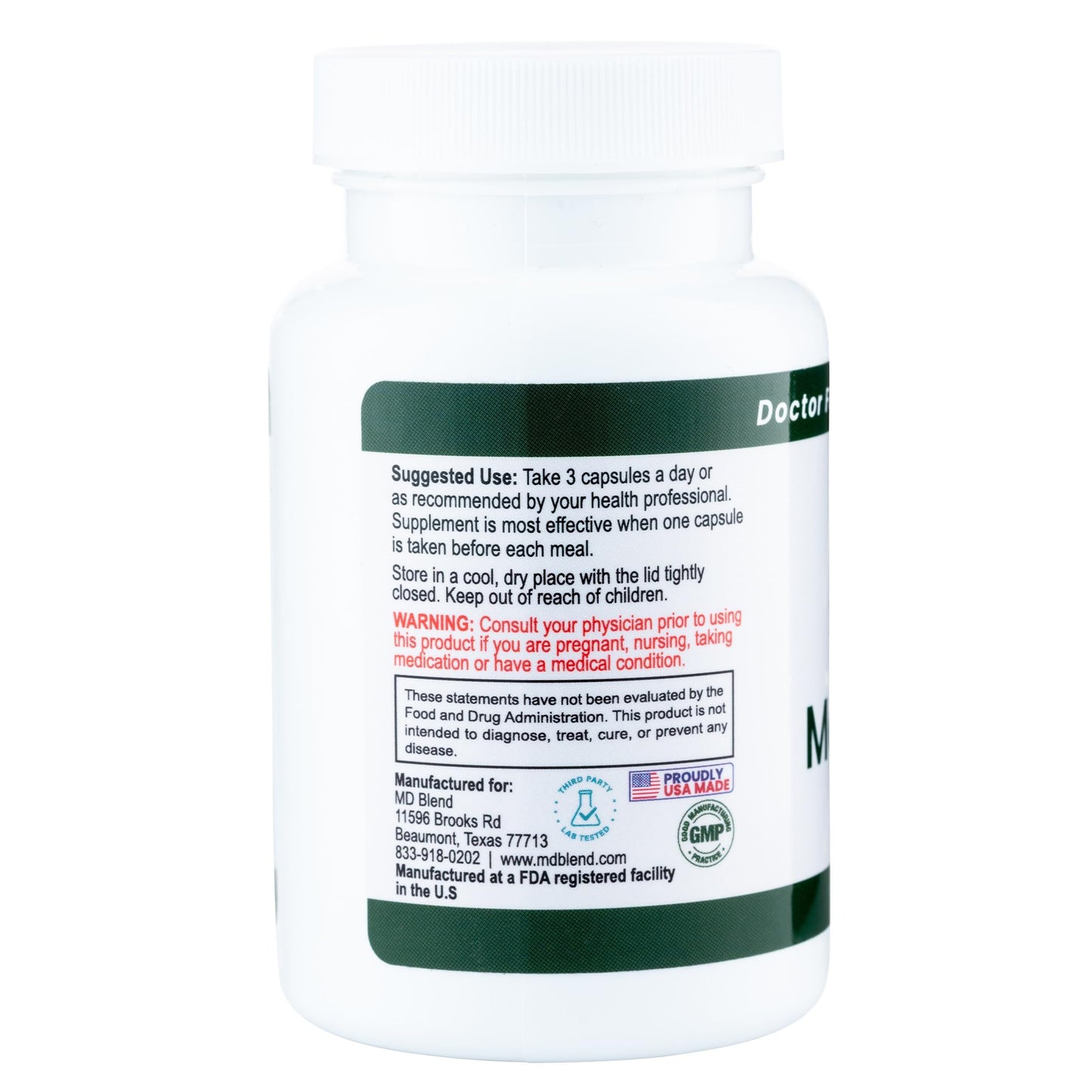 M.D. Blend MediTrim Energy Supplements Capsule 90 Count