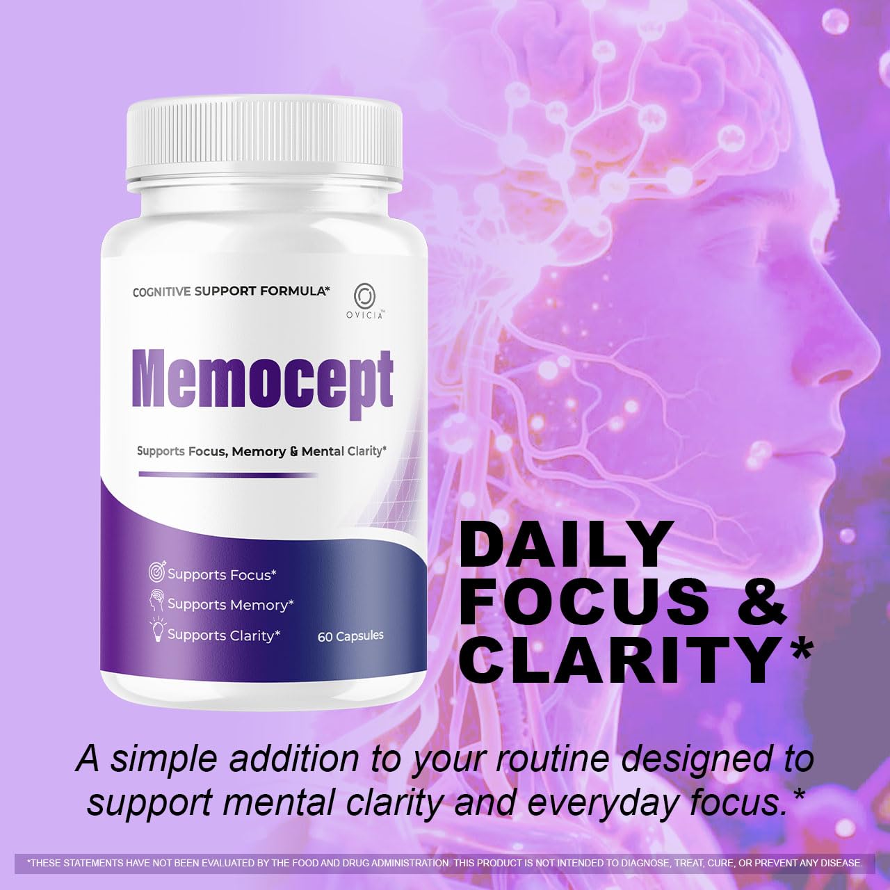 OVICIA Memocept Capsules 180 Count