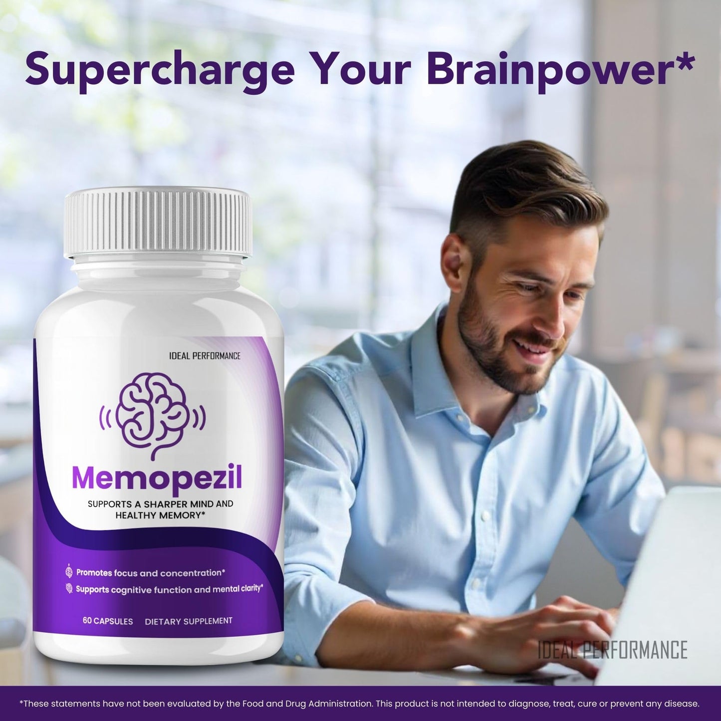 IDEAL PERFORMANCE Memopezil Capsules 60 Count