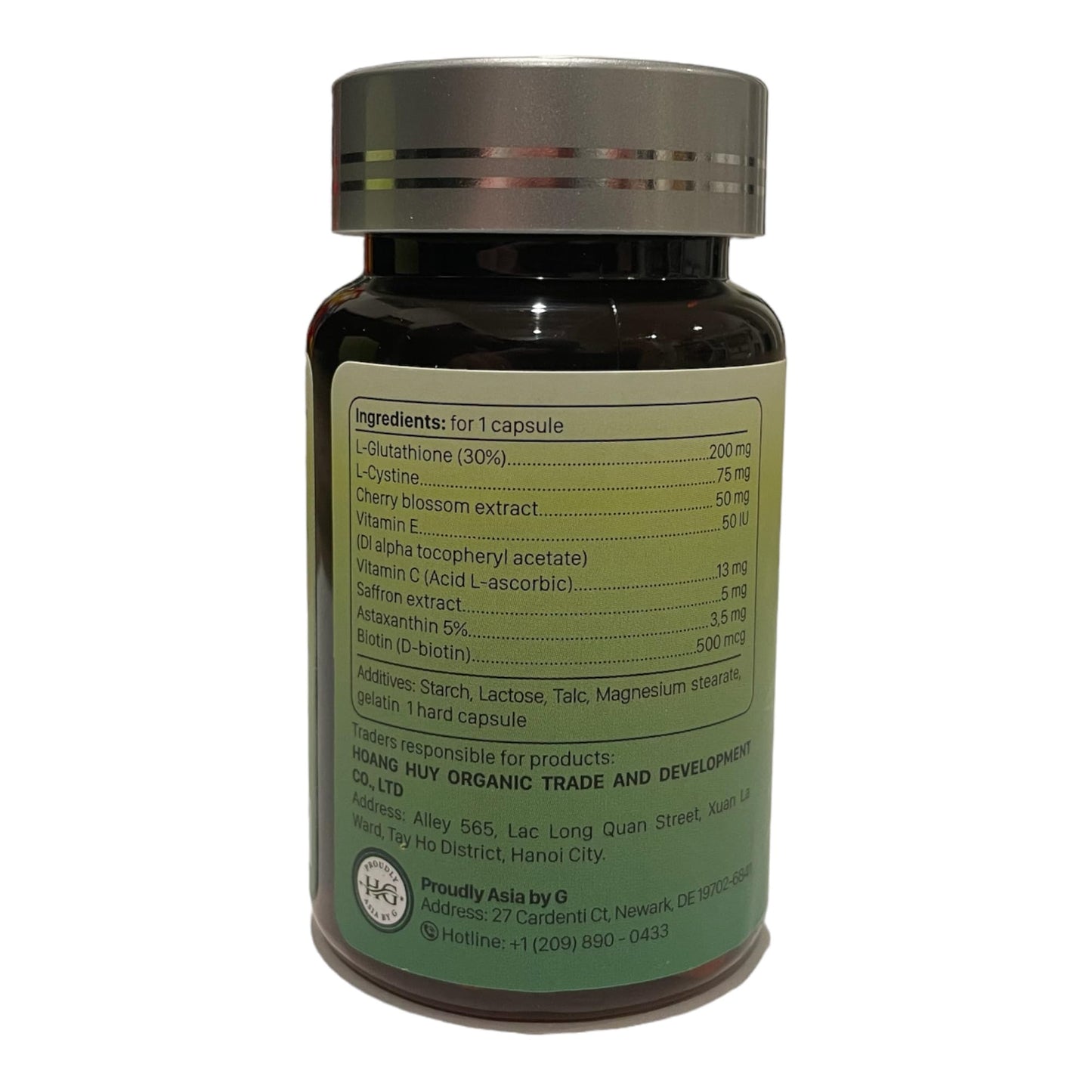 Sadi Beauty Saffron Extract Capsules with L-Glutathione, Vitamin C, Vitamin E, 30 Capsules