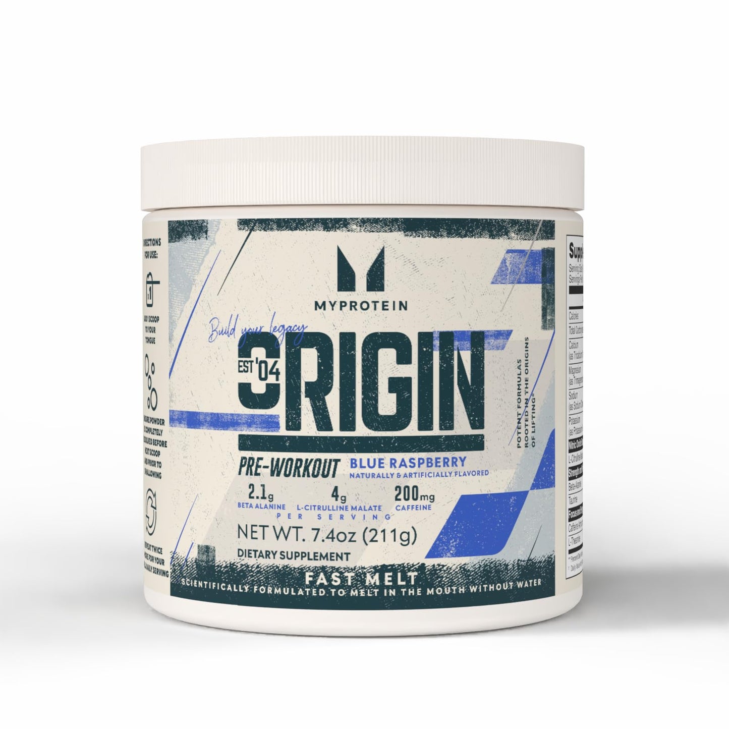 Myprotein Origin Pre Workout Fast Melt Powder 48 Servings