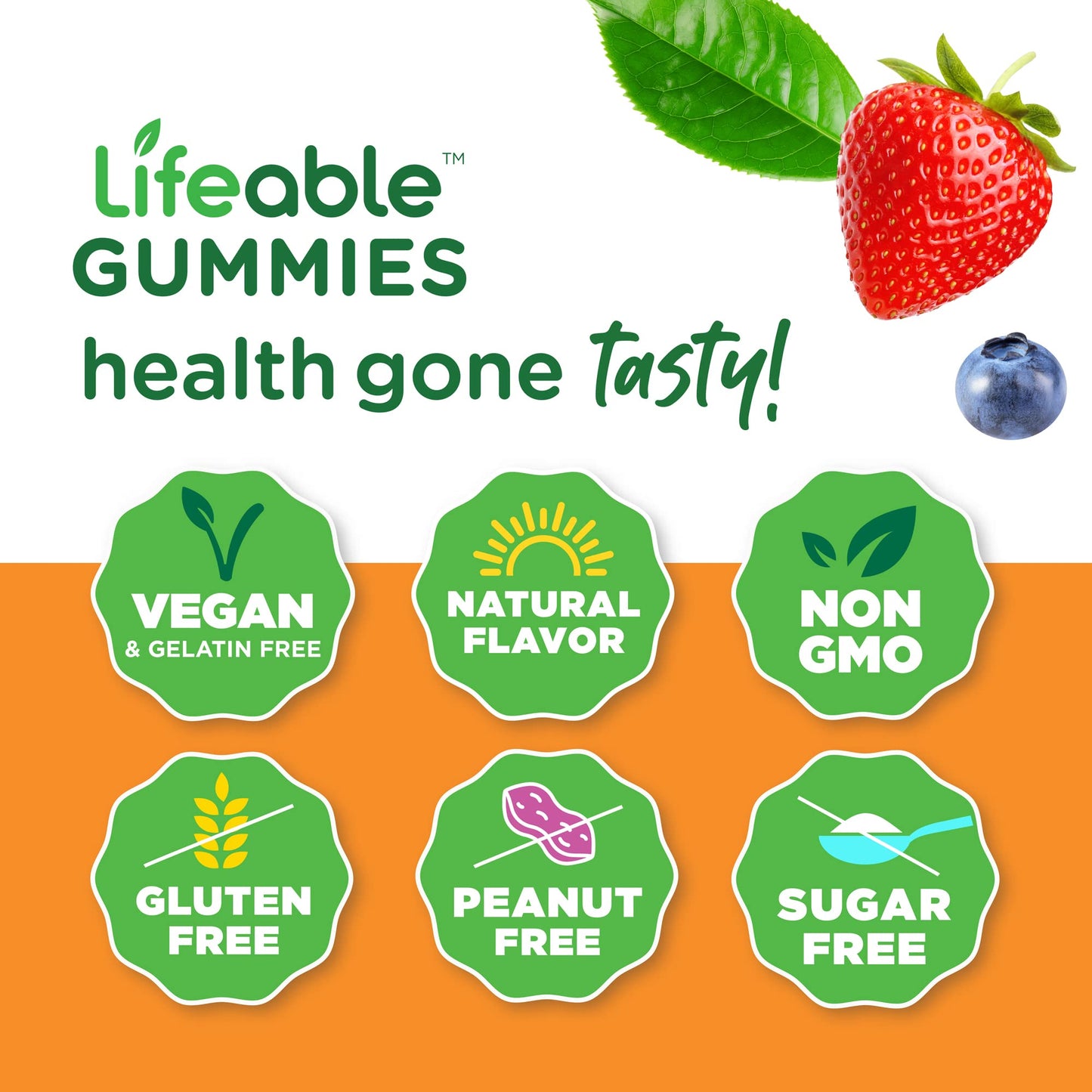 Lifeable Sugar Free Prebiotic Fiber + Women's Multivitamin Gummies 180 Count