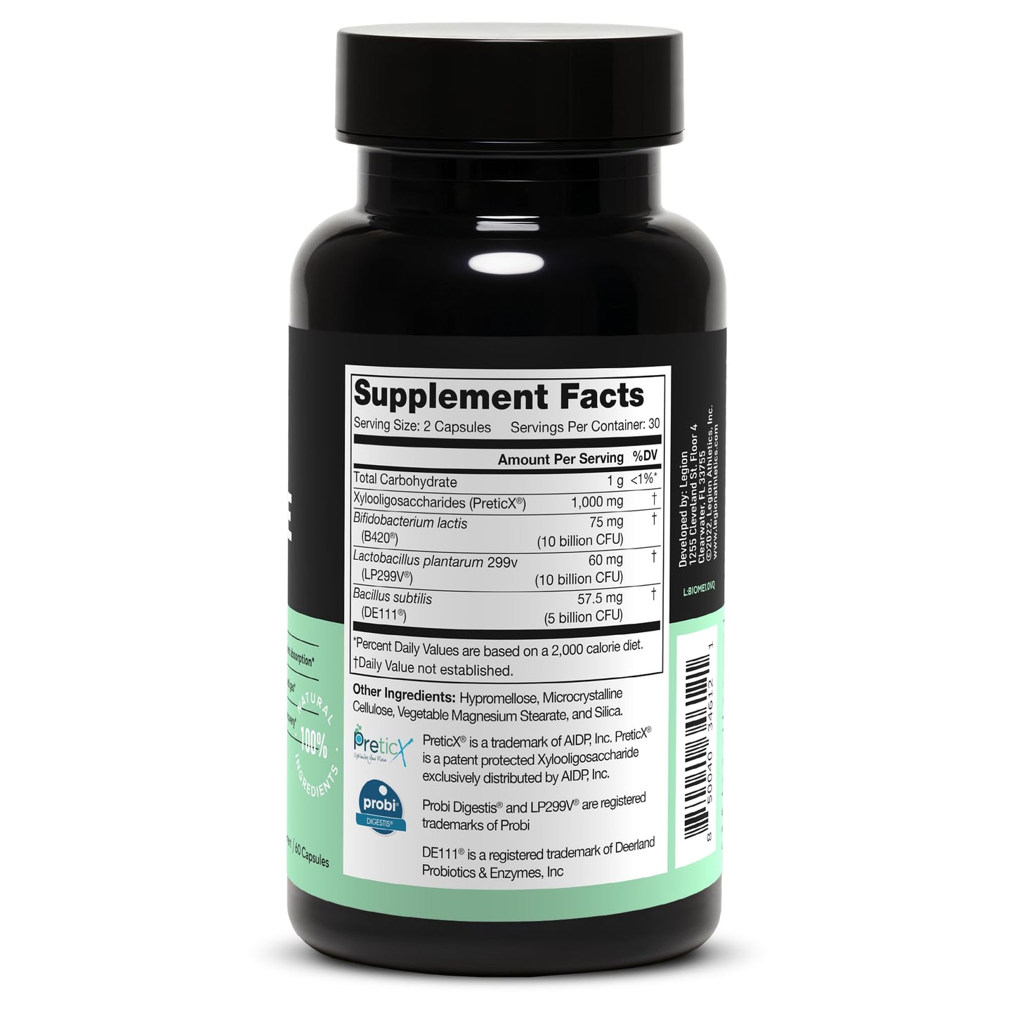 LEGION Biome Probiotic Capsule 60 Count