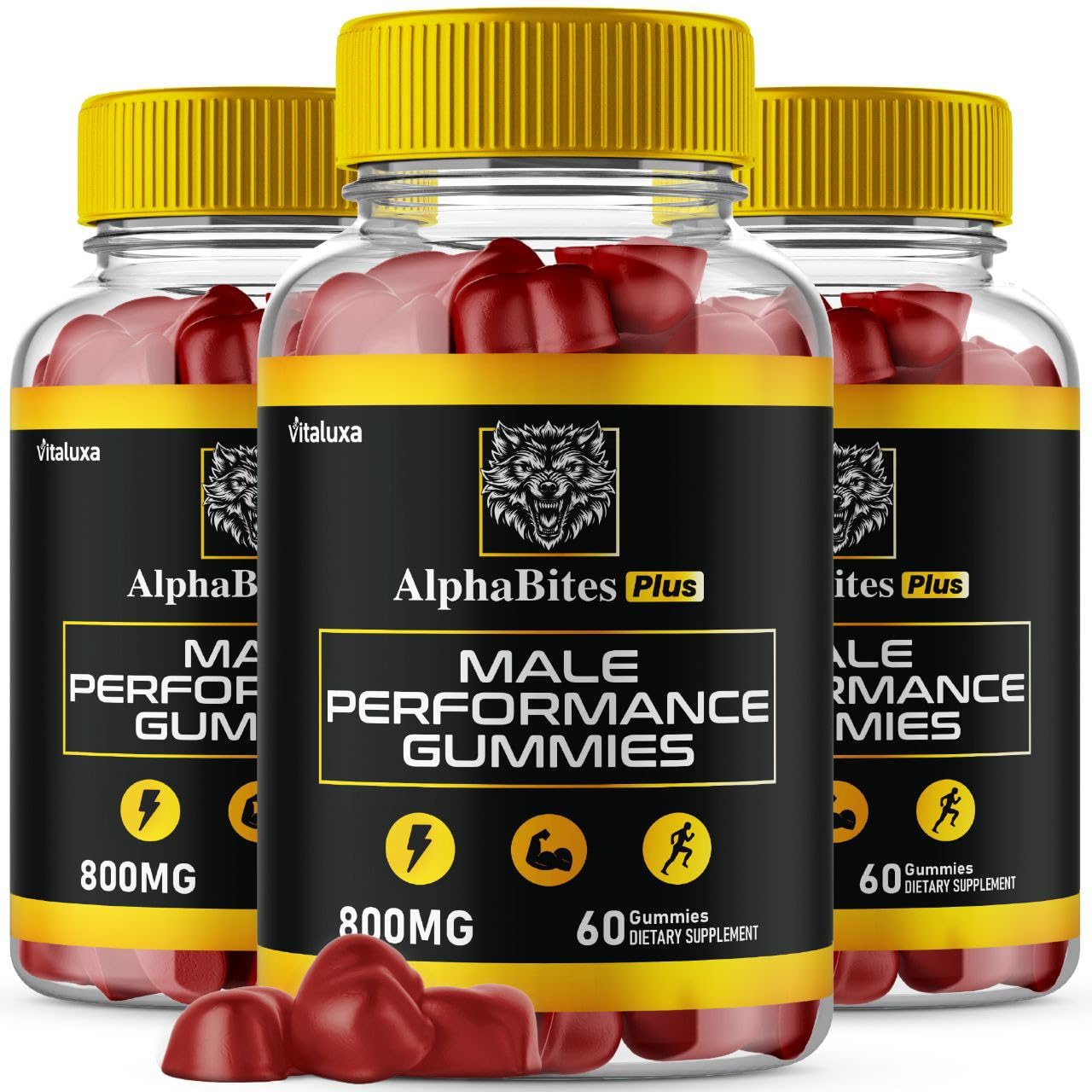 Vitaluxa Alpha Bites Gummies 180 Count