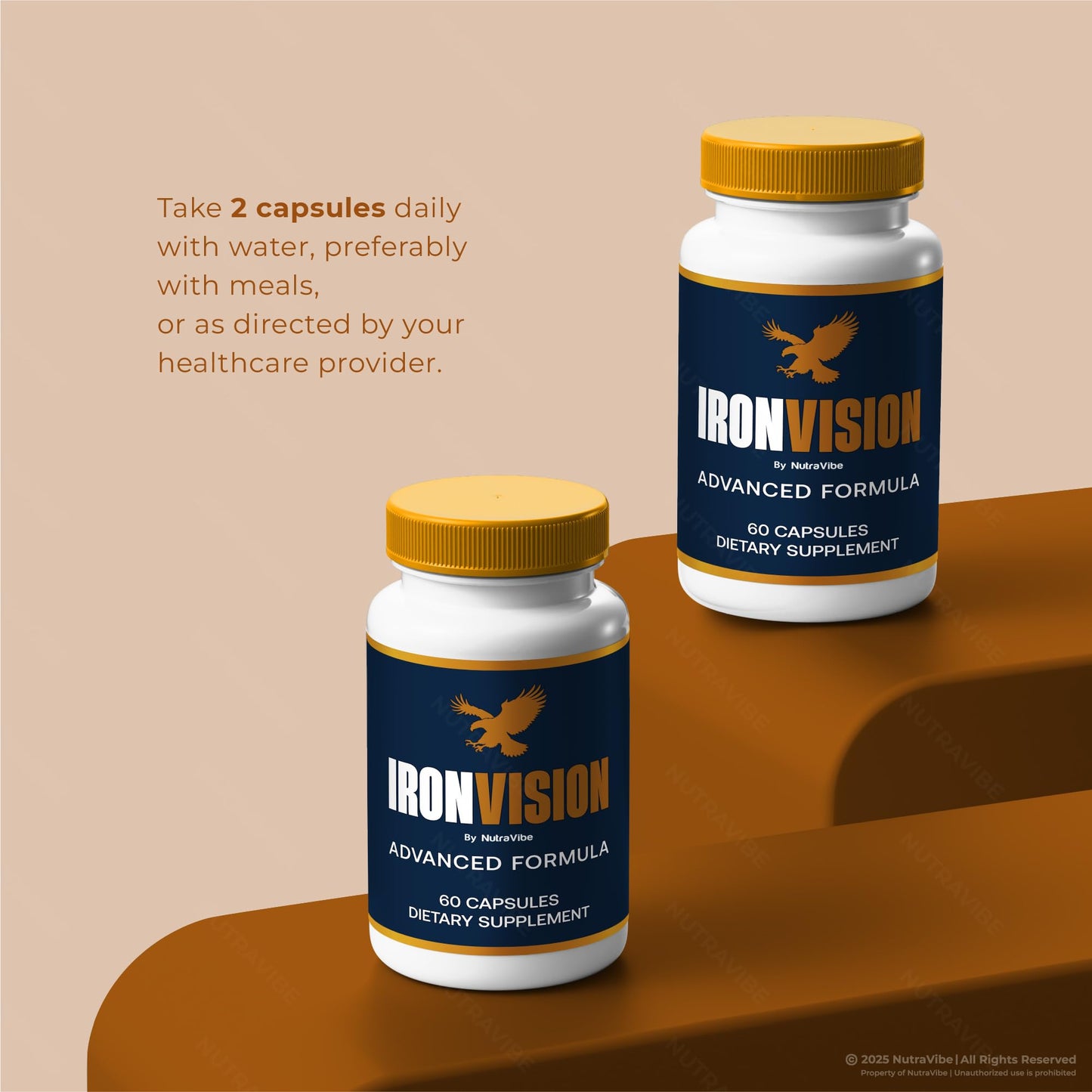 NutraVibe Iron Vision Capsules 120 Capsules
