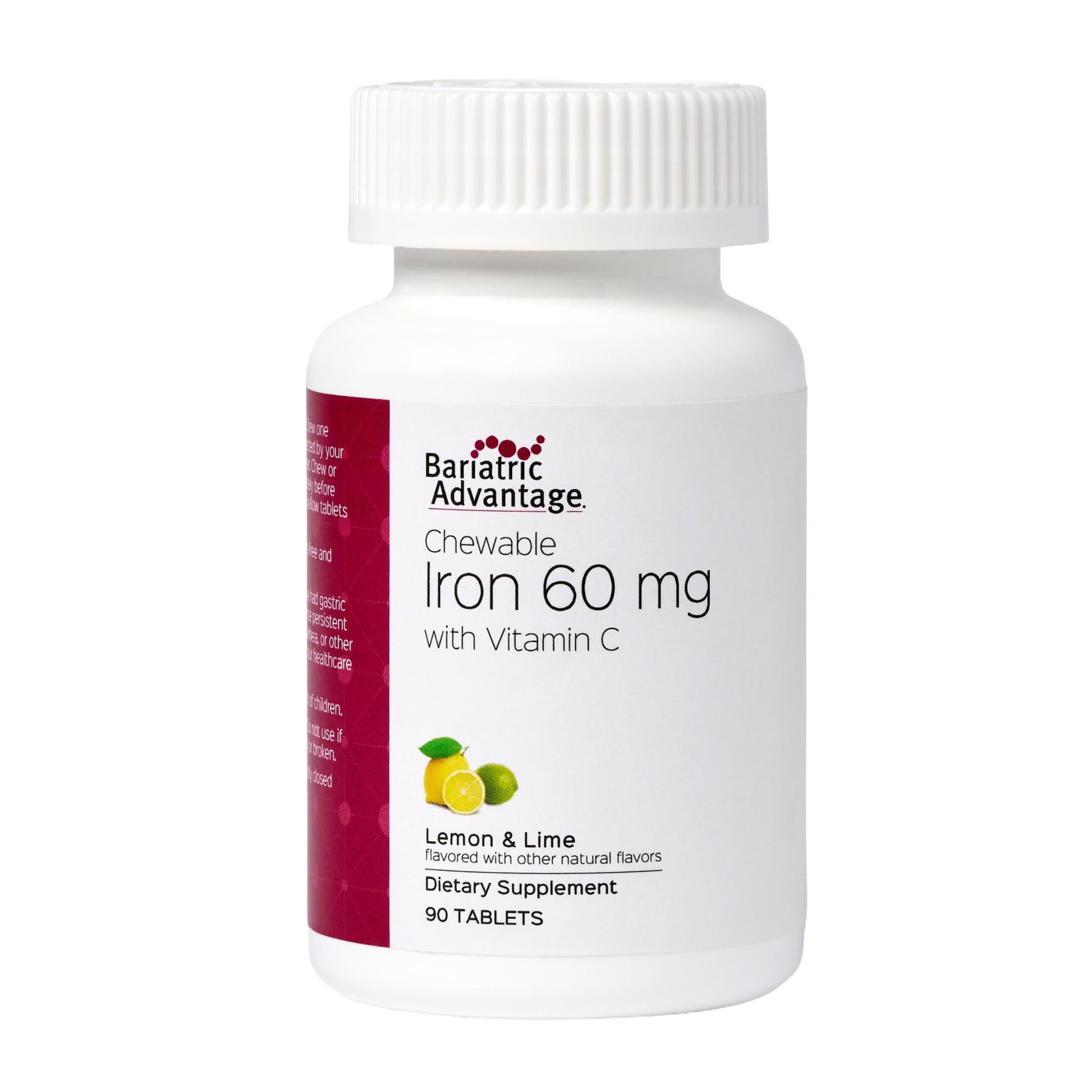 Bariatric Advantage Iron 60 mg with Vitamin C Tablet, 90 Count