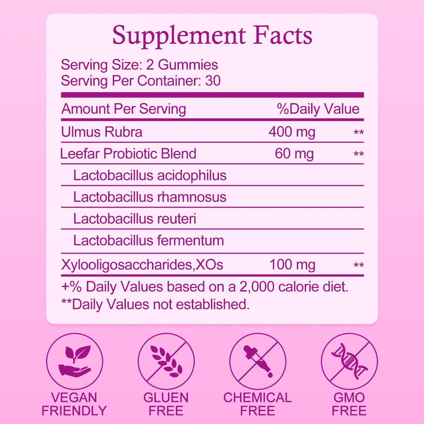Dmtdnid Her Juicy Feminine Probiotics for Women 60 Gummies