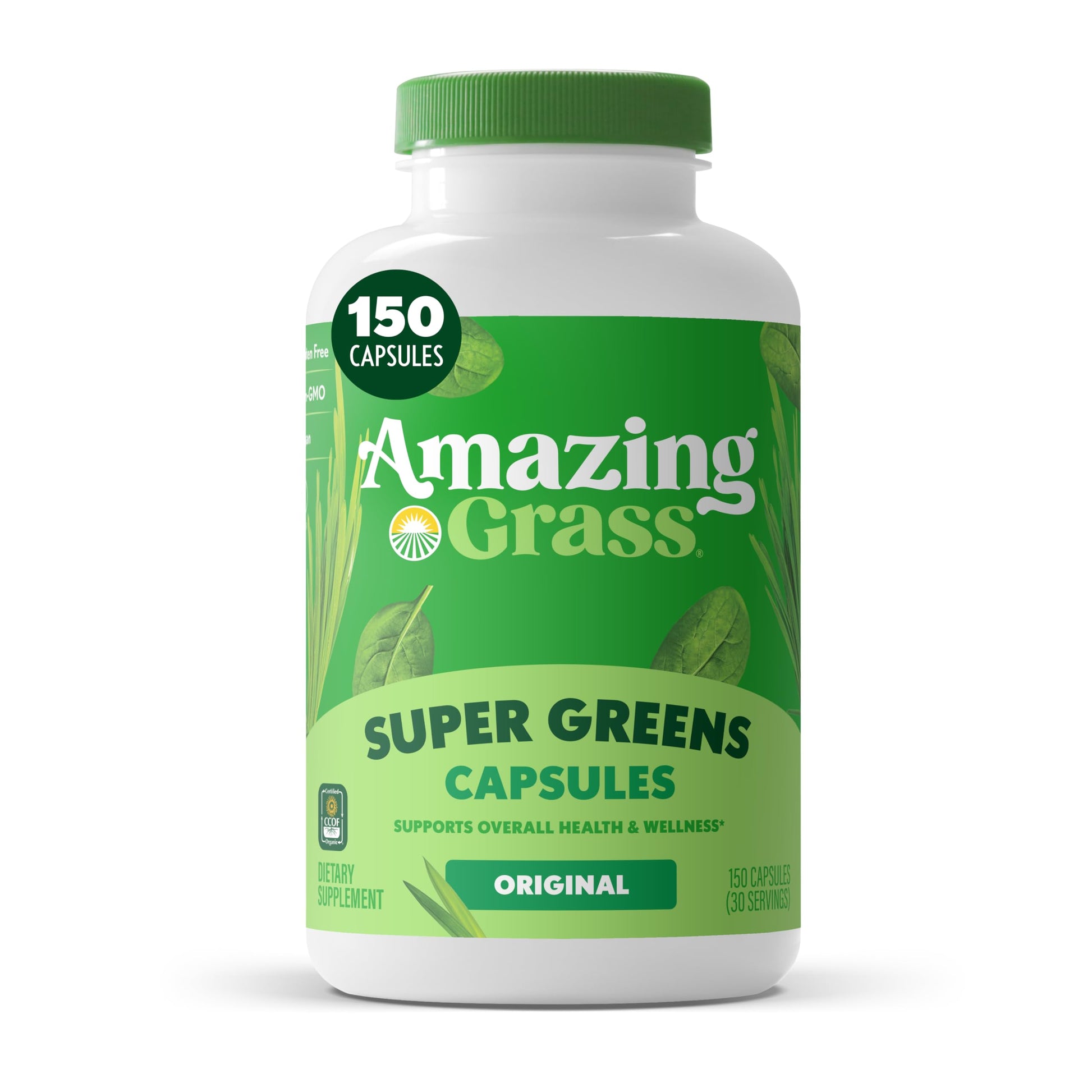 Amazing Grass Super Greens Capsules, 150 Count