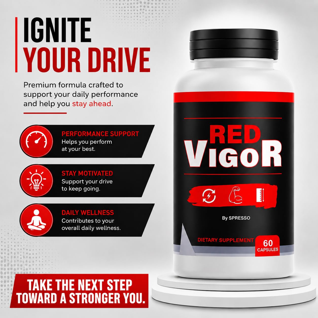 SPRESSO Red Vigor Capsules 60 Count
