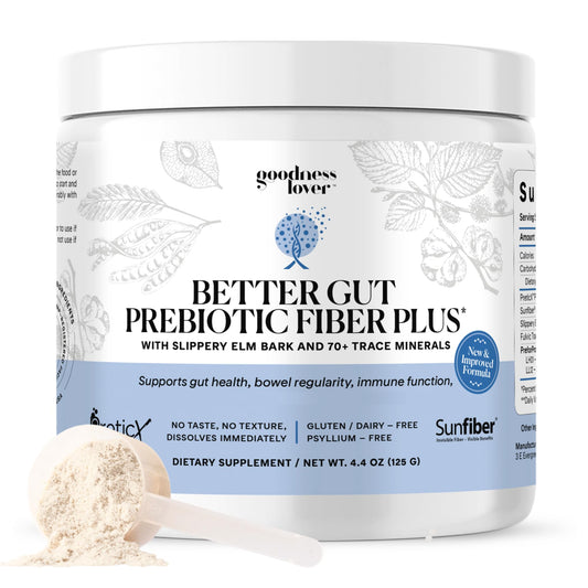 Goodness Lover Better Gut Prebiotic Fiber Plus Powder, 4.4 Ounce