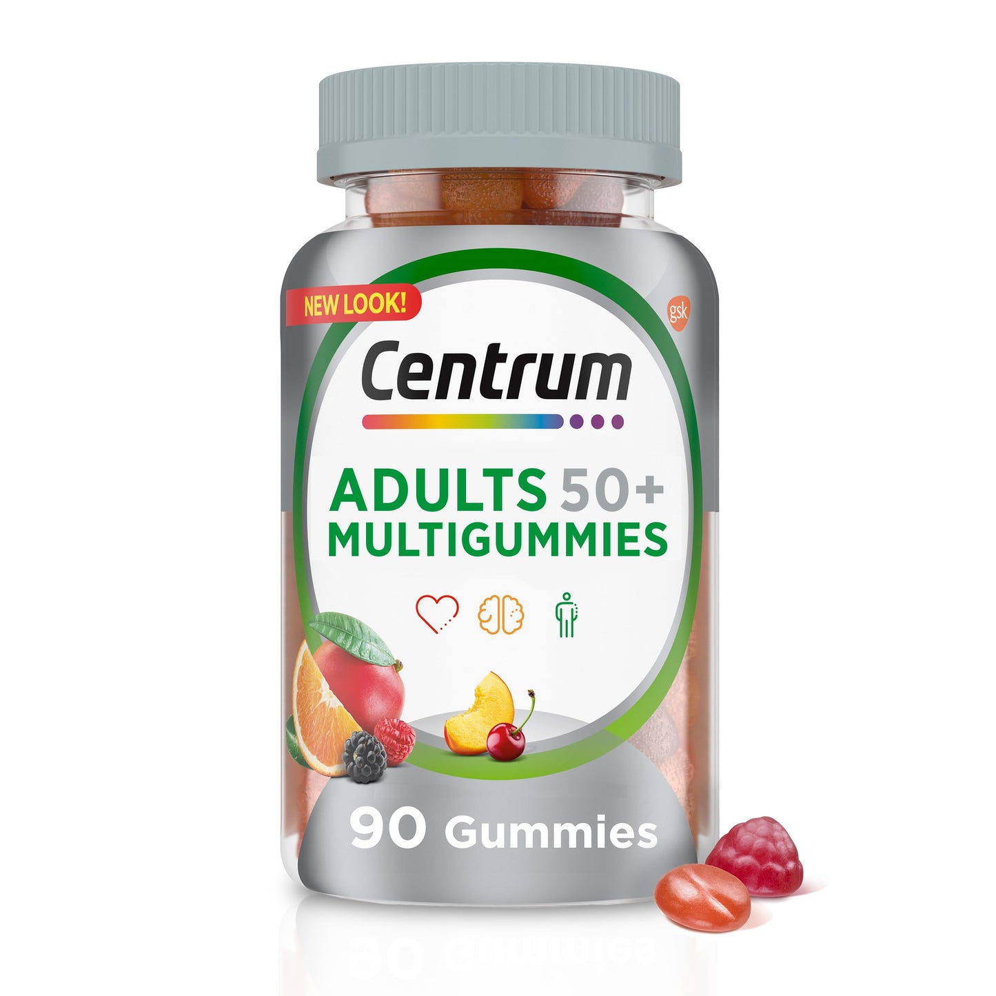 Centrum MultiGummies Gummy Multivitamin for Adults 50 Plus 90 Count