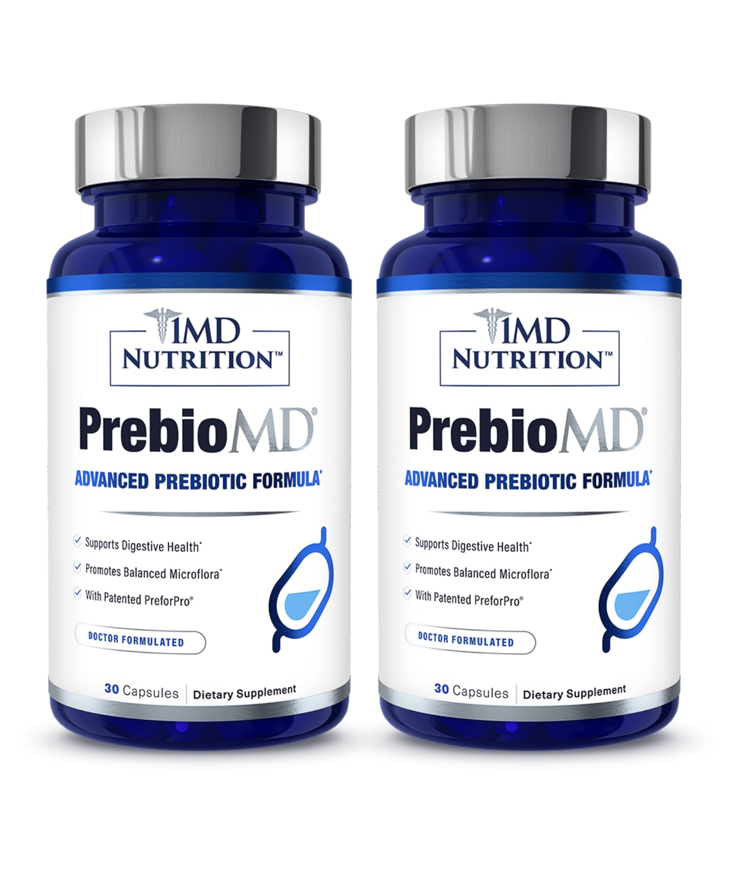 1MD Nutrition PreBioMD Prebiotic with PreforPro 60 Capsules