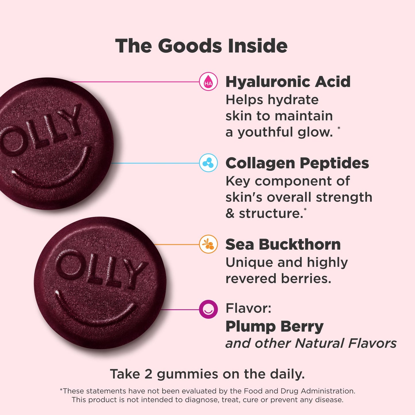 OLLY Glowing Skin Gummy 50 Count