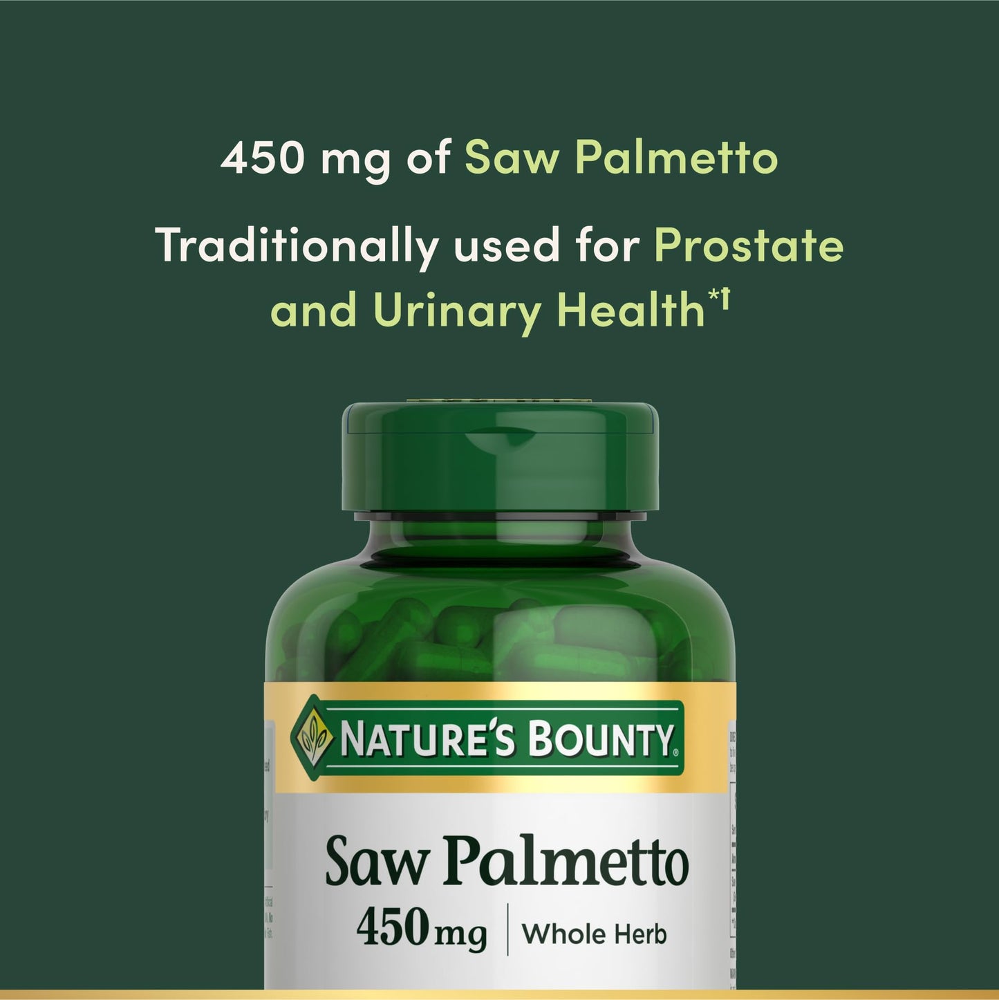 Nature's Bounty Saw Palmetto for Prostate and Urinary Health Capsule, 250 Count