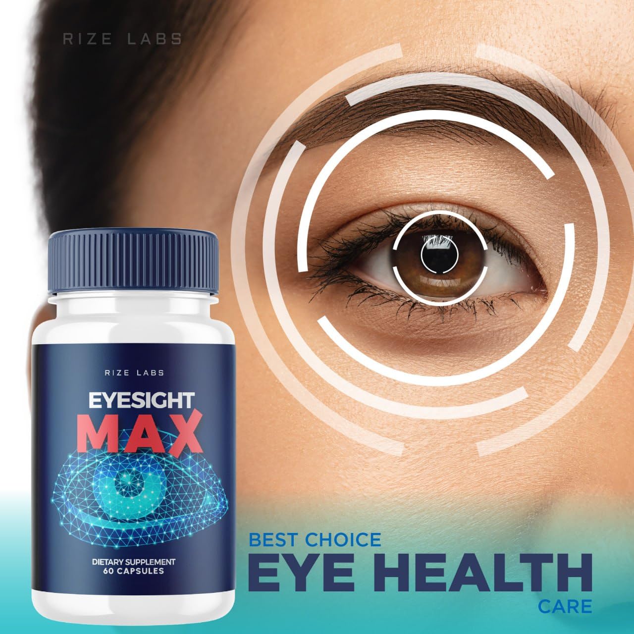 Rize Labs Eyesight Max Vision Supplement, 180 Capsules