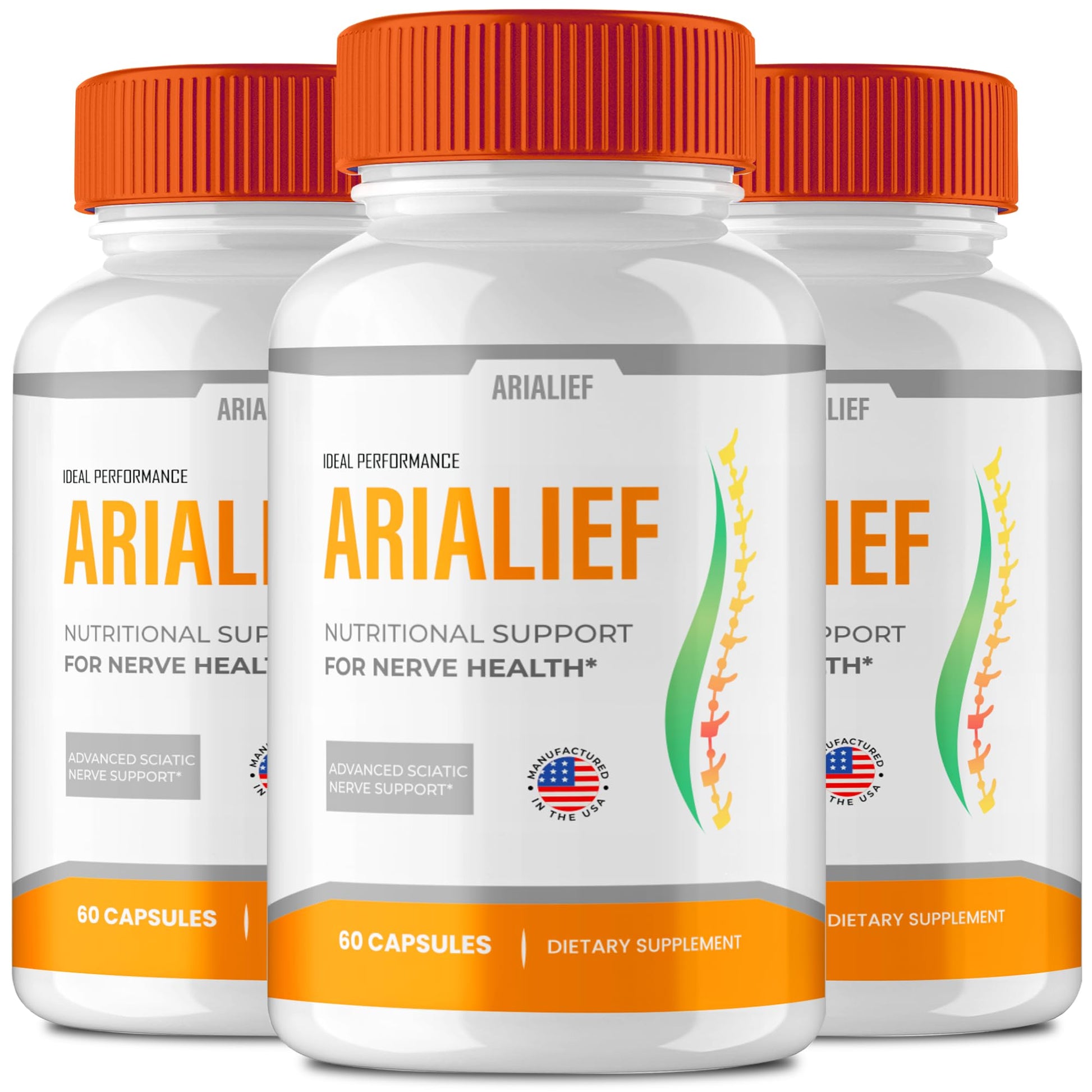 IDEAL PERFORMANCE Arialief Brain Supplements for Memory and Focus Capsules 180 Capsules