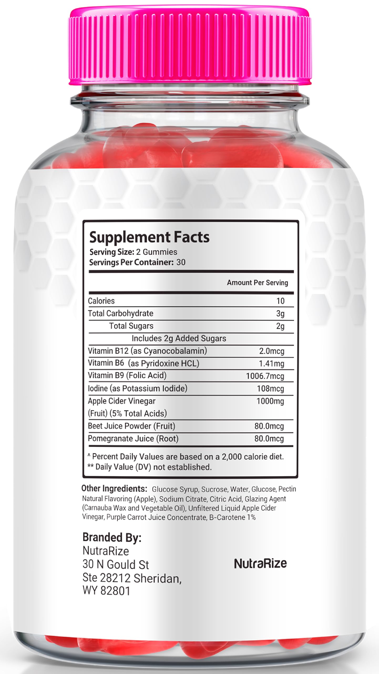 NutraRize Elite Burn Keto ACV Gummies 60 Count