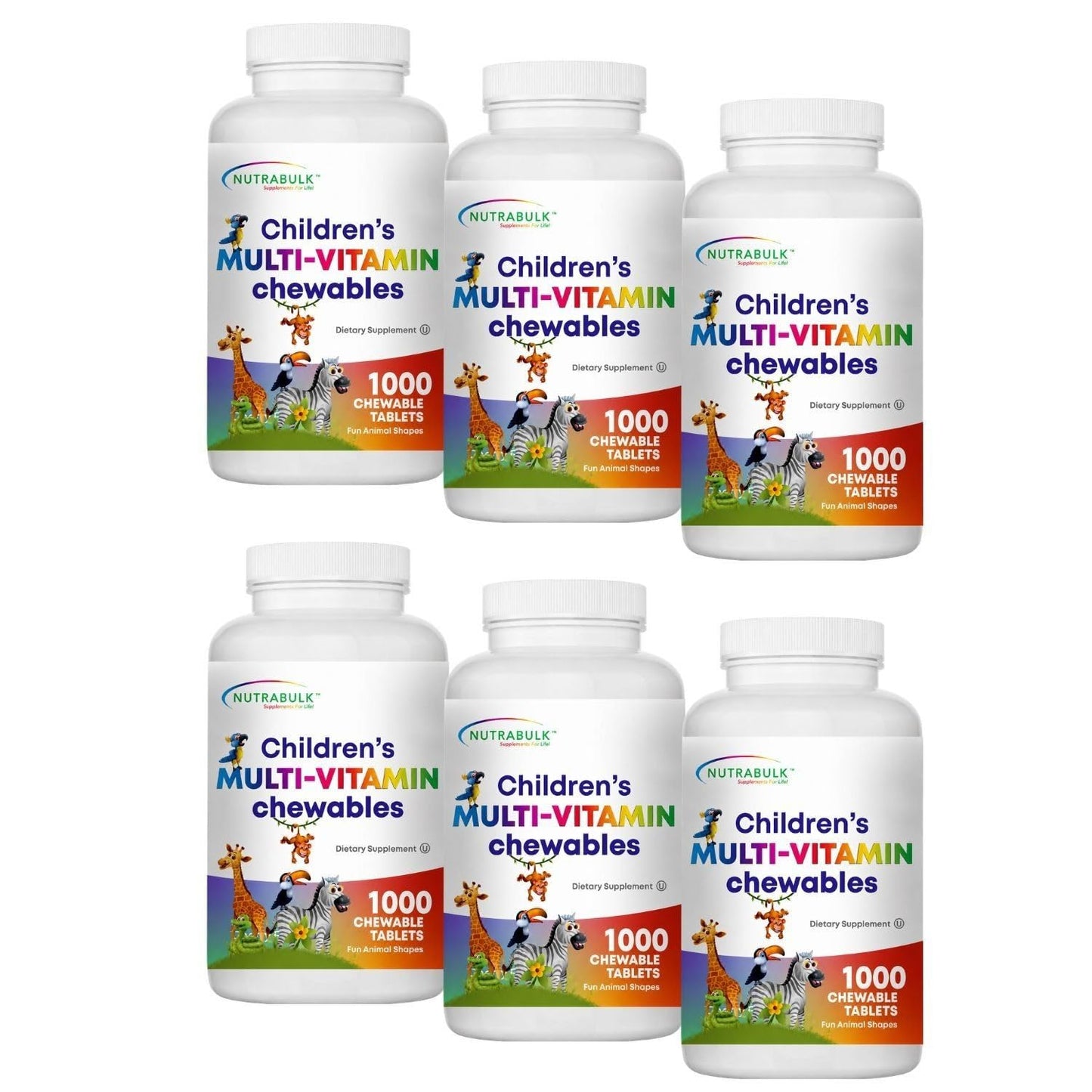 NutraBulk Children's Chewable Multi-Vitamins 6000 Tablets