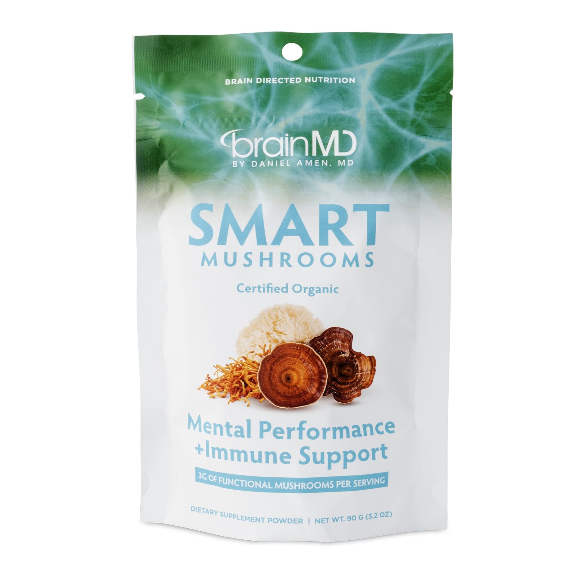 BRAINMD Dr Amen Smart Mushrooms Powder 3.2 oz