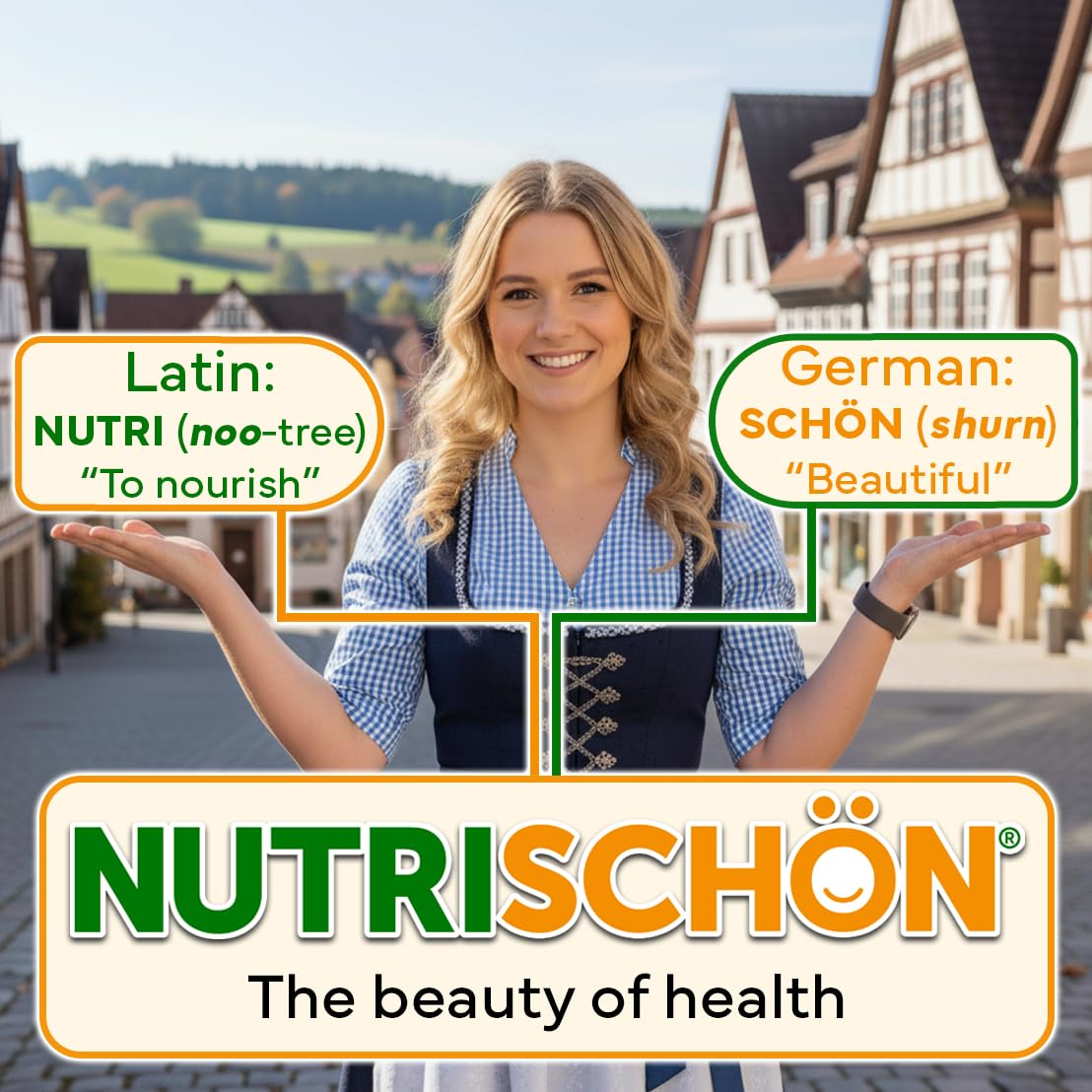 NUTRISCHÖN Dietary Fiber Supplement Powder 4.5 oz