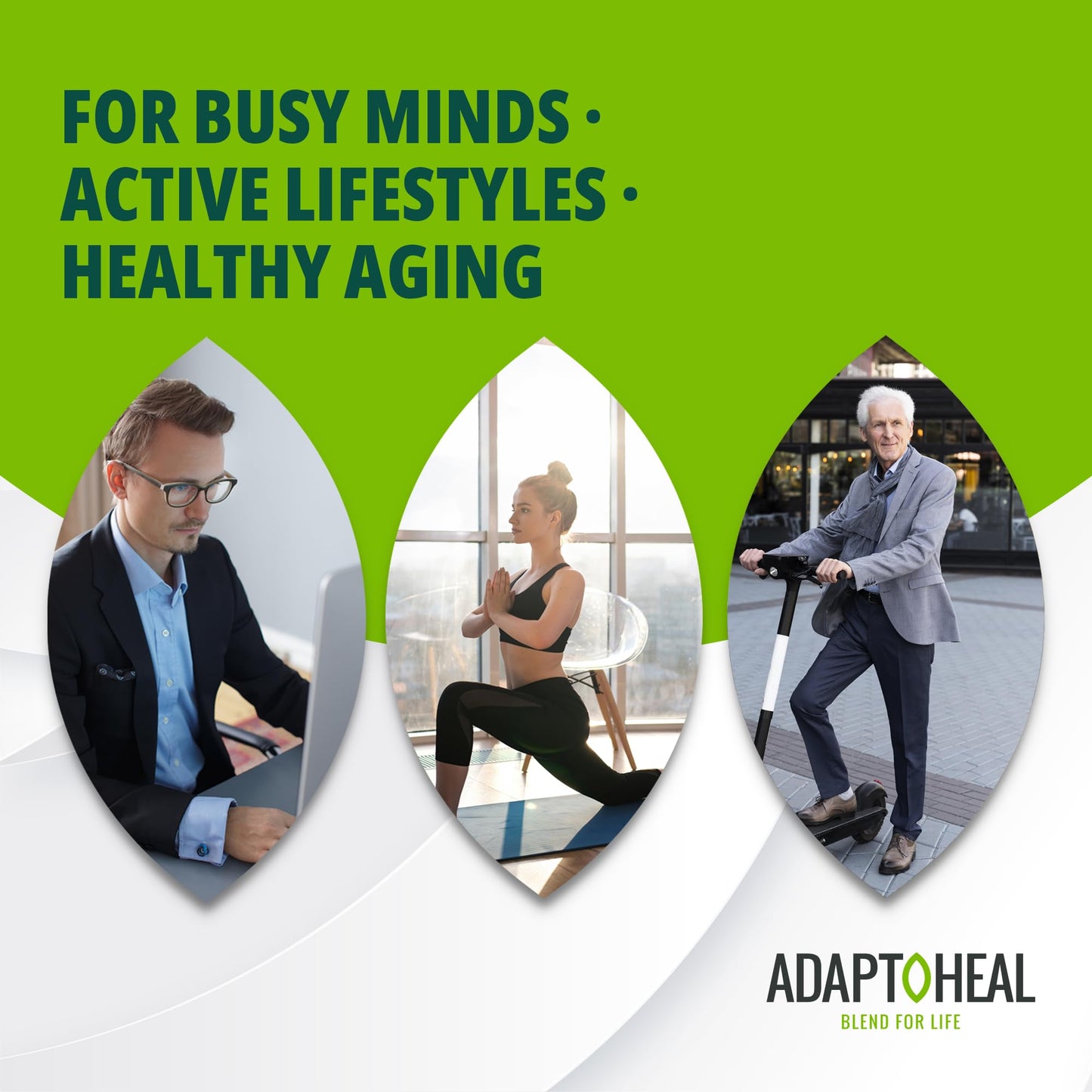 ADAPTOHEAL Adaptogenic Supplement Capsule, 90 Count