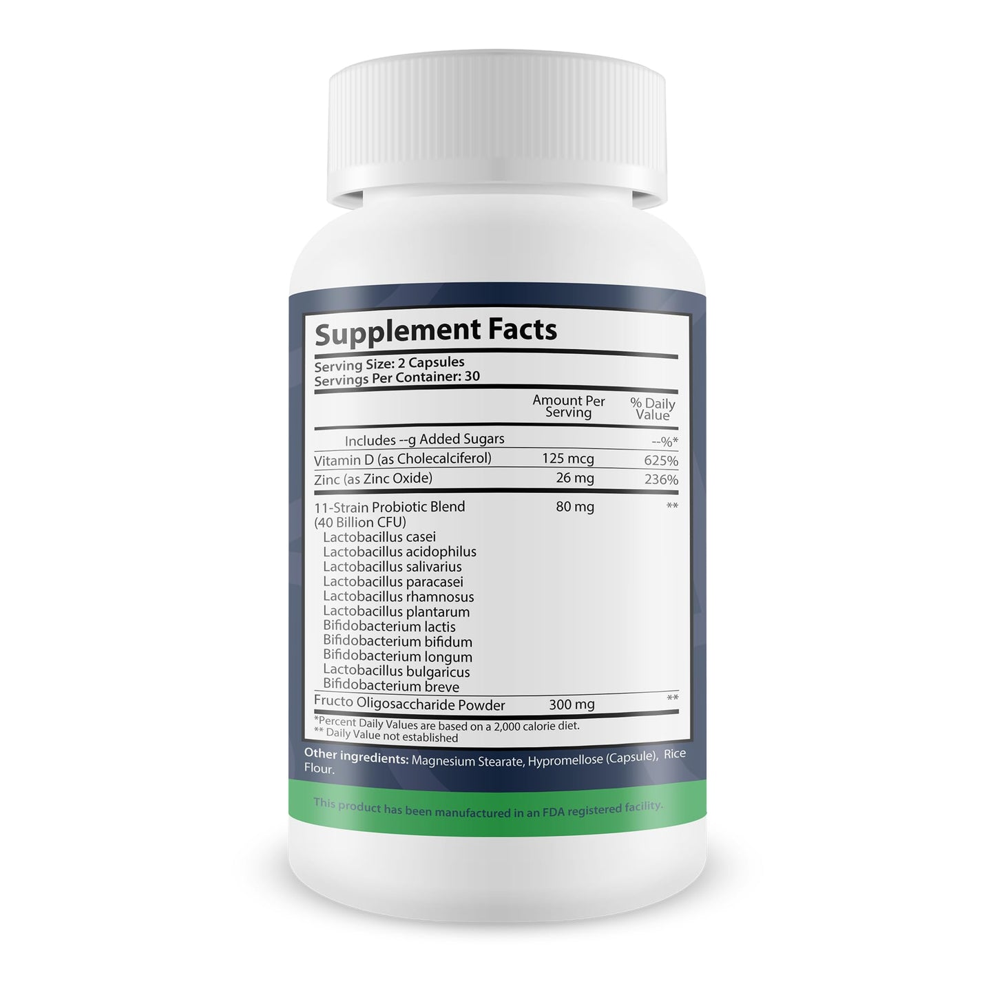 New Vibrations Nutrition Probiotic Gut Restore Lactobacillus Plantarum Capsules 60