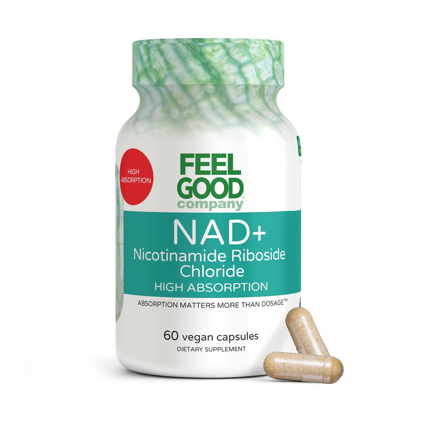 FeelGood Superfoods NAD+ Supplement Capsule 60 Count