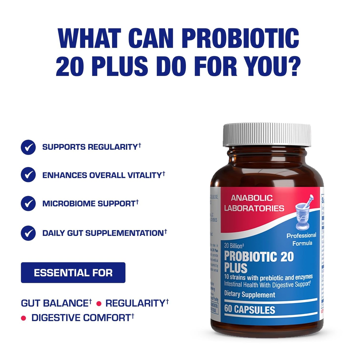 Anabolic Laboratories Digestive Enzymes with Probiotics and Prebiotics 60 Capsules