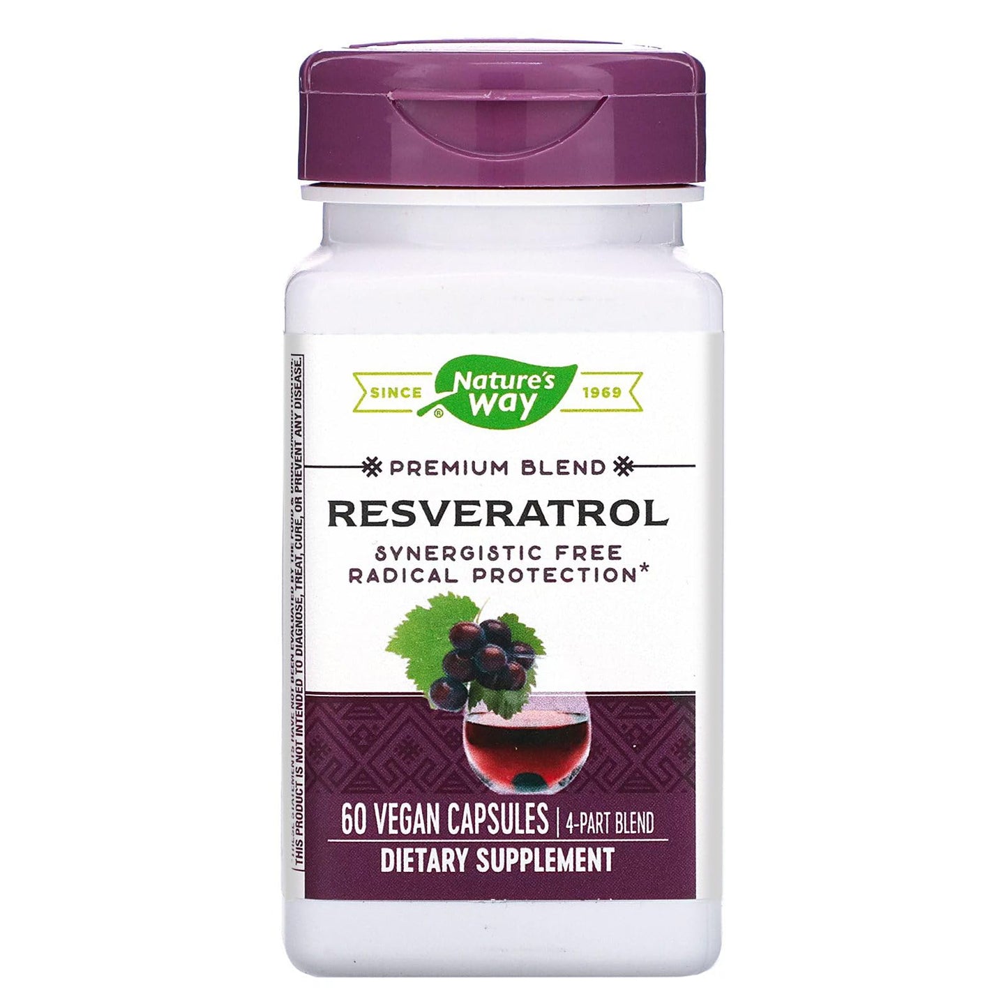 Nature's Way Resveratrol Capsule, 180 Capsules