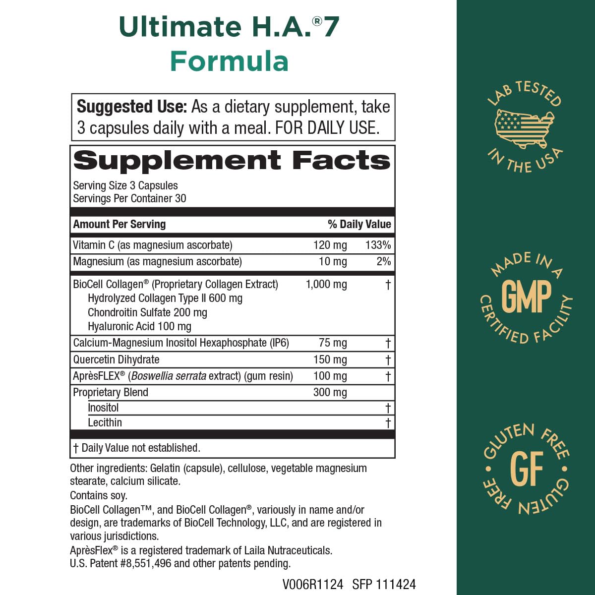 Purity Products Ultimate H.A.® 7 Capsules 90 Count