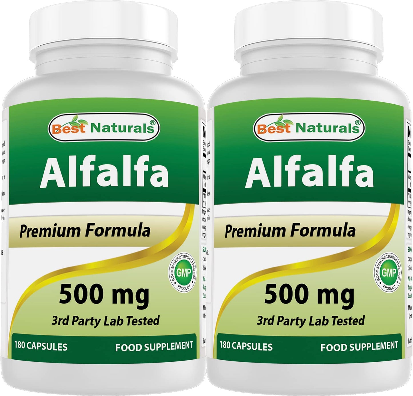 Best Naturals Alfalfa Green Super Food 500 mg Capsules, 360 Count