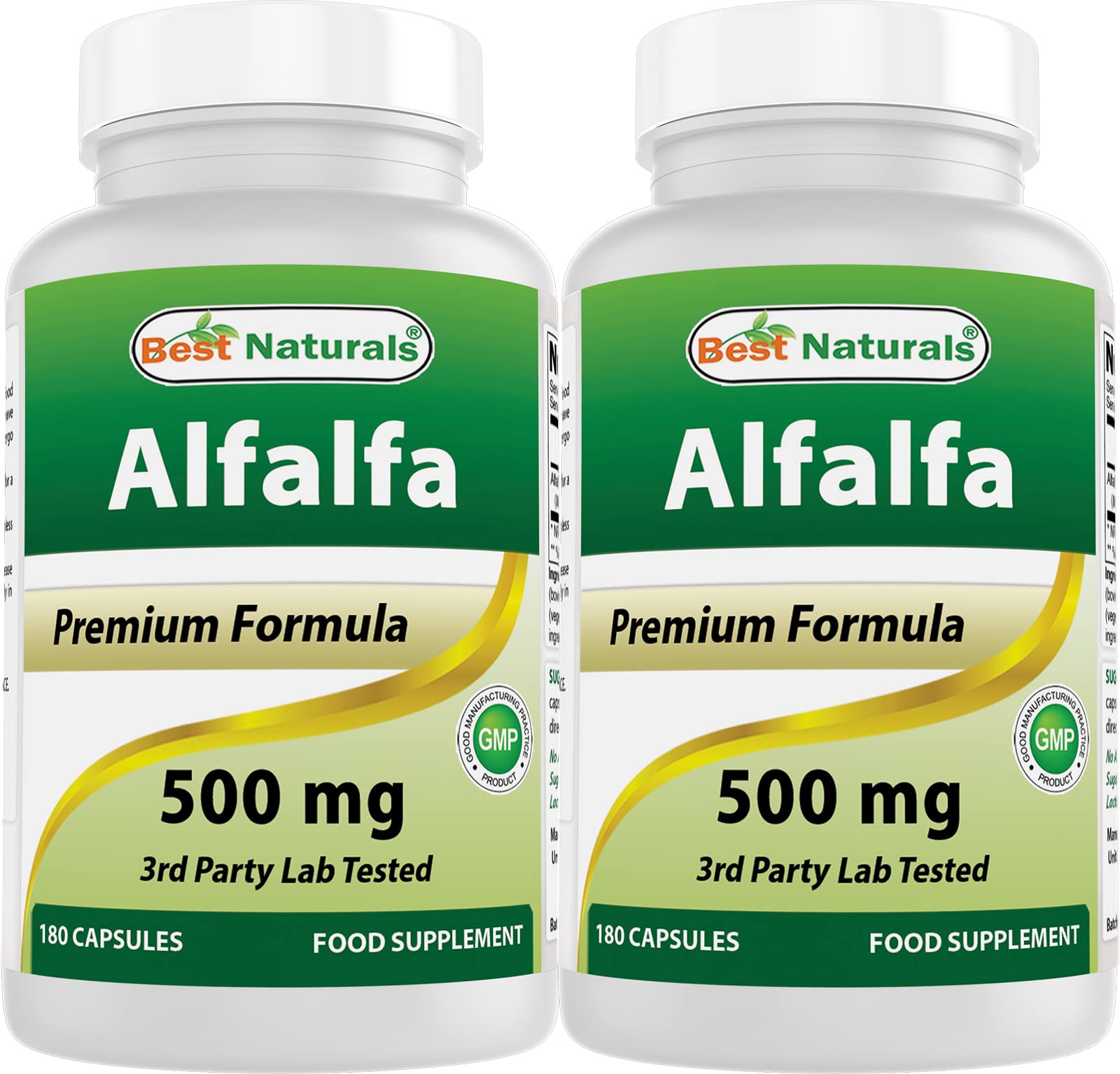 Best Naturals Alfalfa Green Super Food 500 mg Capsules, 360 Count