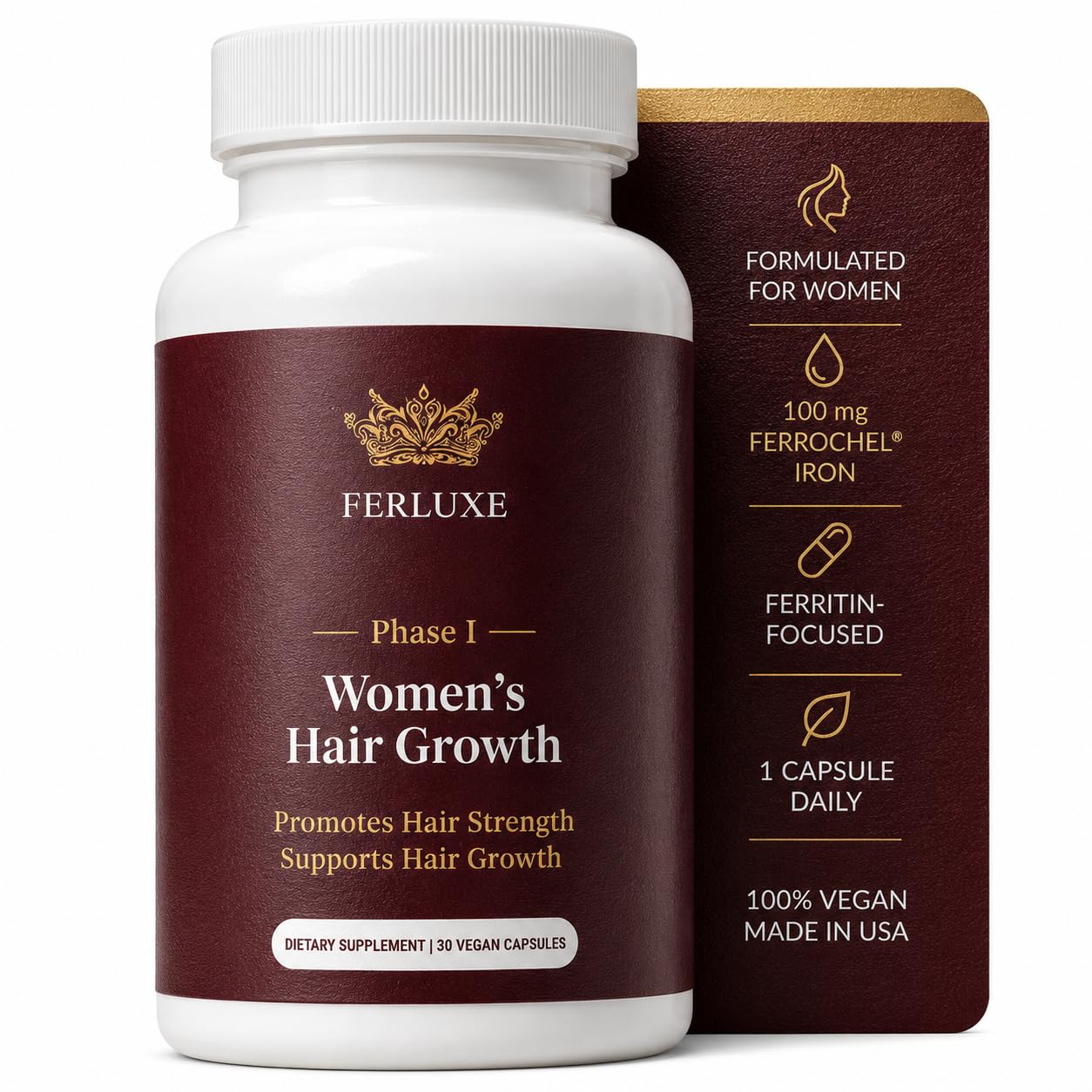 Ferluxe Ferritin Iron Supplement for Women Capsule 30 Count