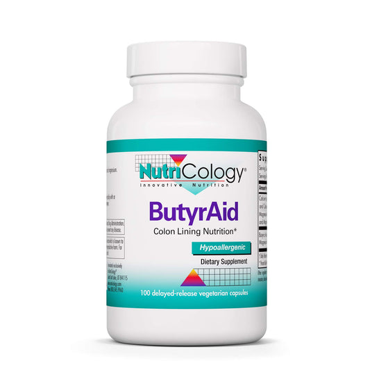 Allergy Research Group NutriCology ButyrAid Colon Lining Nutrition Capsules, 100 Count