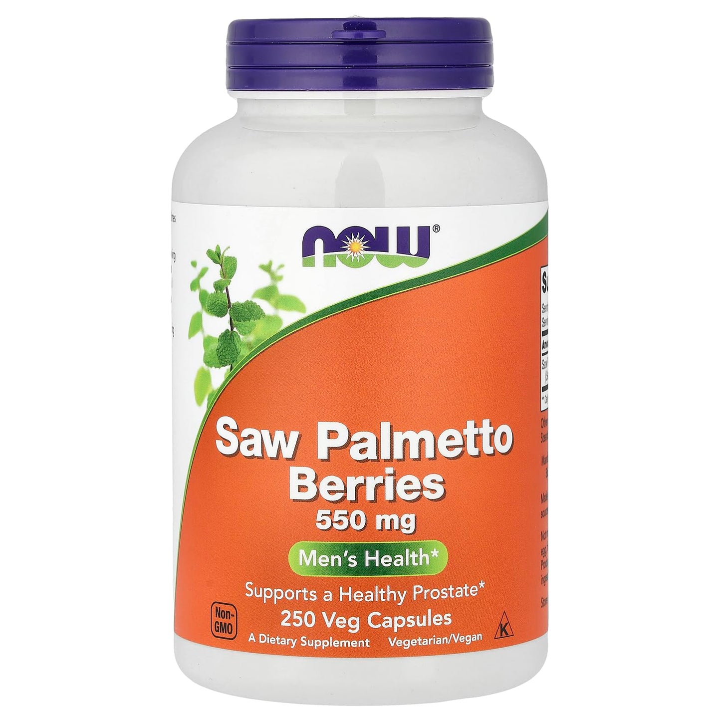 NOW Foods Saw Palmetto 550mg Capsule, 250 Vcaps