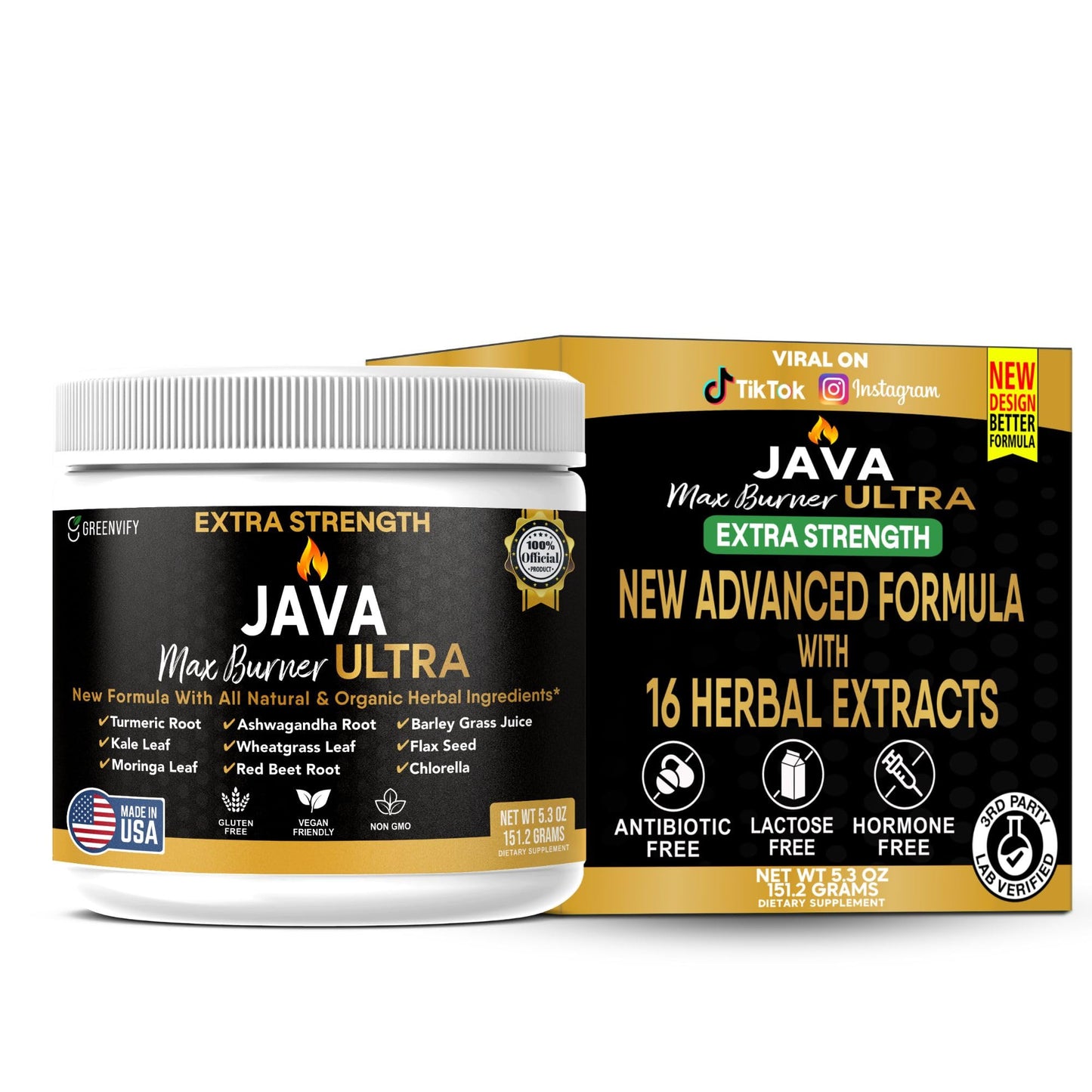 GREENVIFY Java Max Burner Ultra Extra Strength 60 Capsules