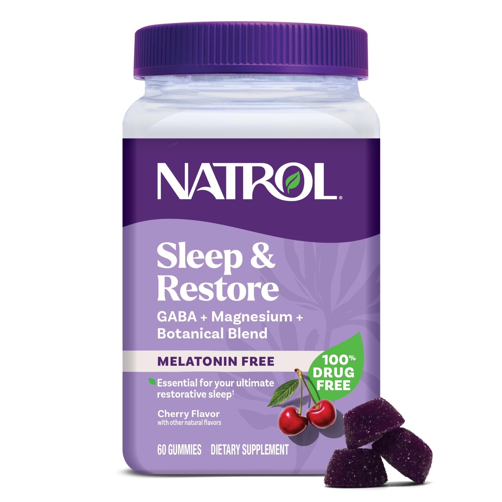 Natrol Sleep & Restore Magnesium Glycinate Blend Gummies 60 Count