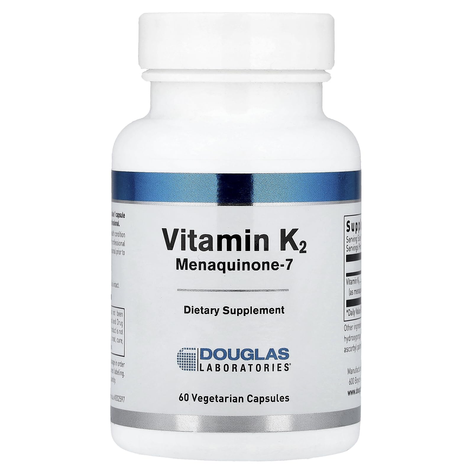 Douglas Laboratories Vitamin K2 MK-7 90 mcg Capsule, 60 Count