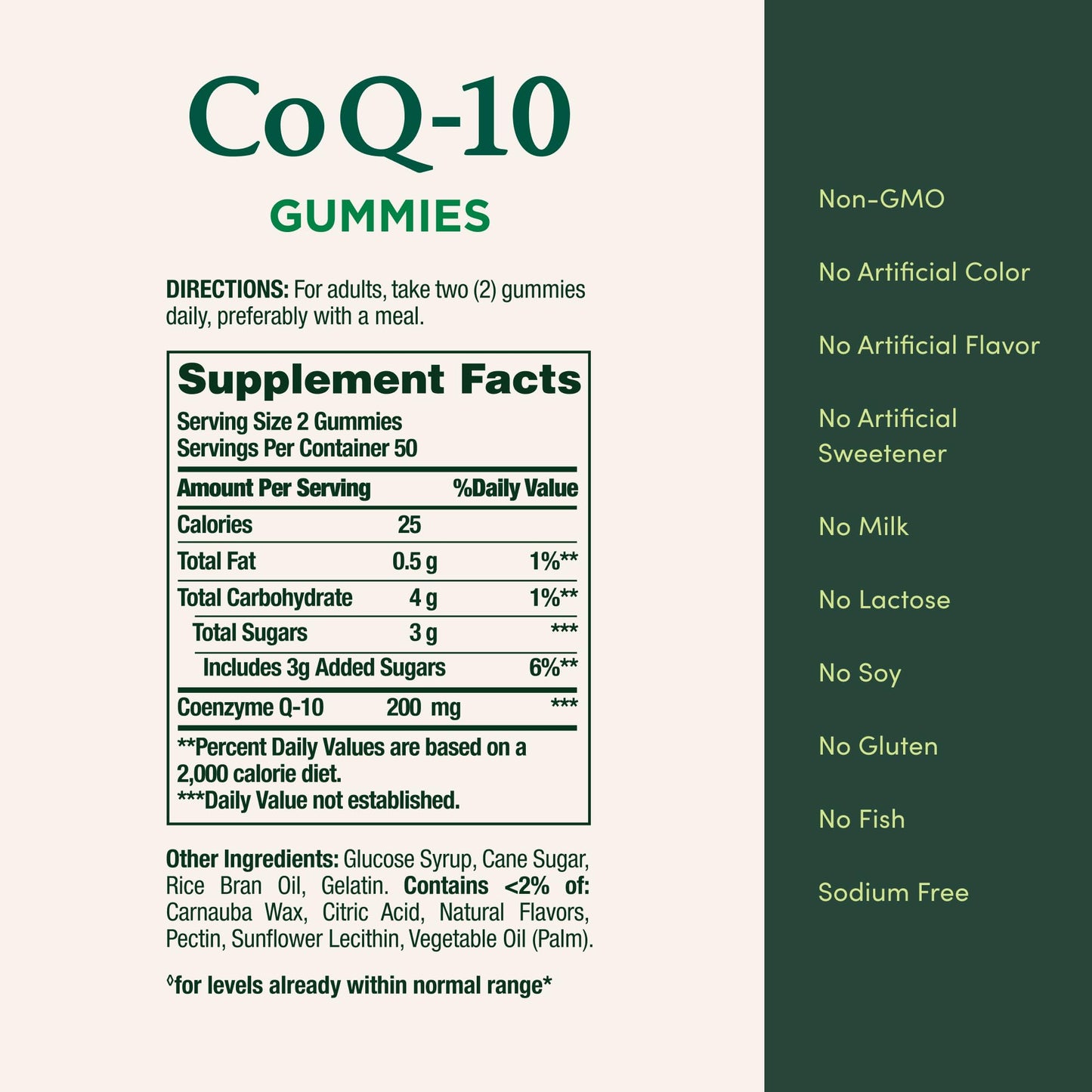 Nature's Bounty CoQ10 Gummies, 200mg, Peach Mango Flavor, 100 Count
