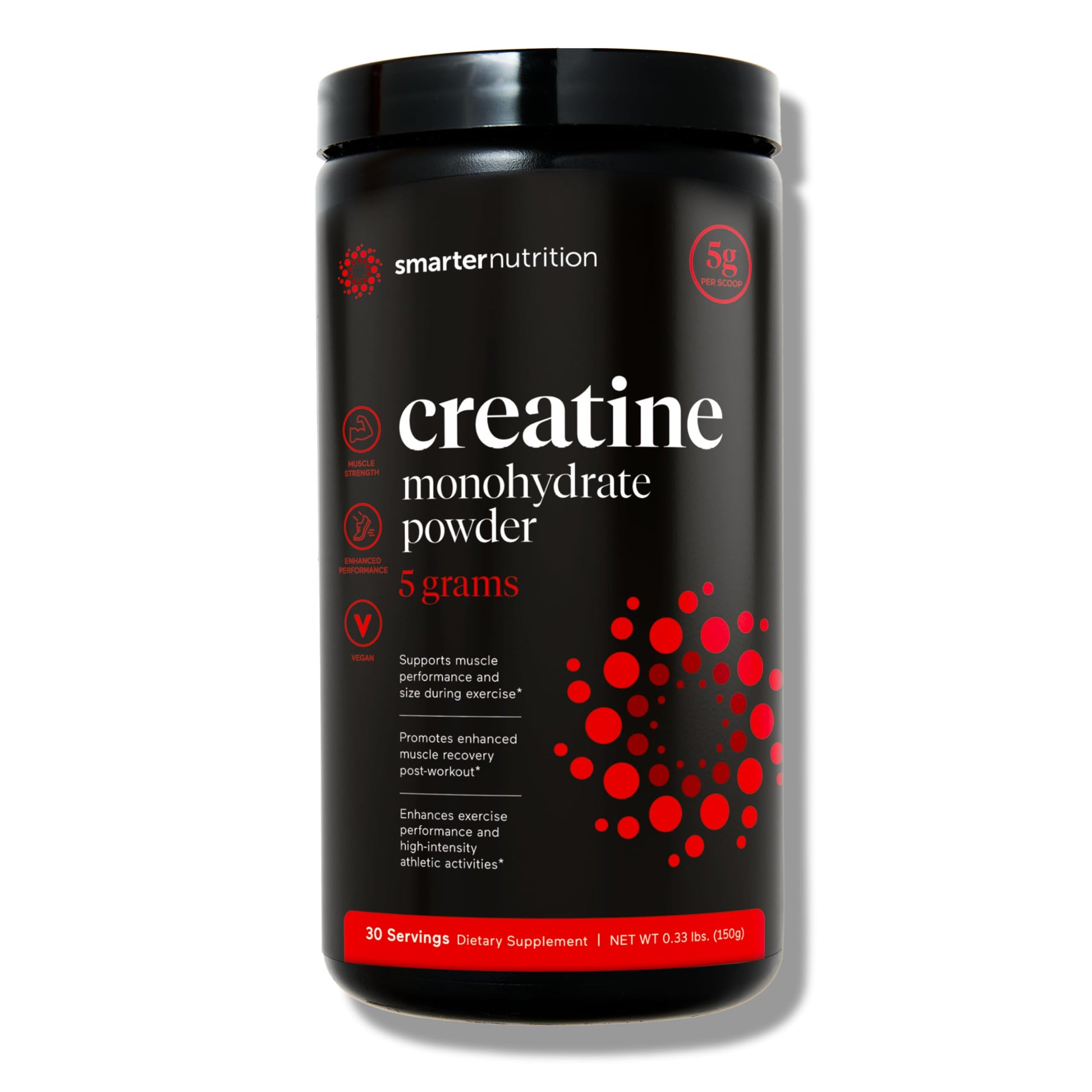 SMARTERNUTRITION Creatine Monohydrate Powder 5.28 Ounce, 30 Servings