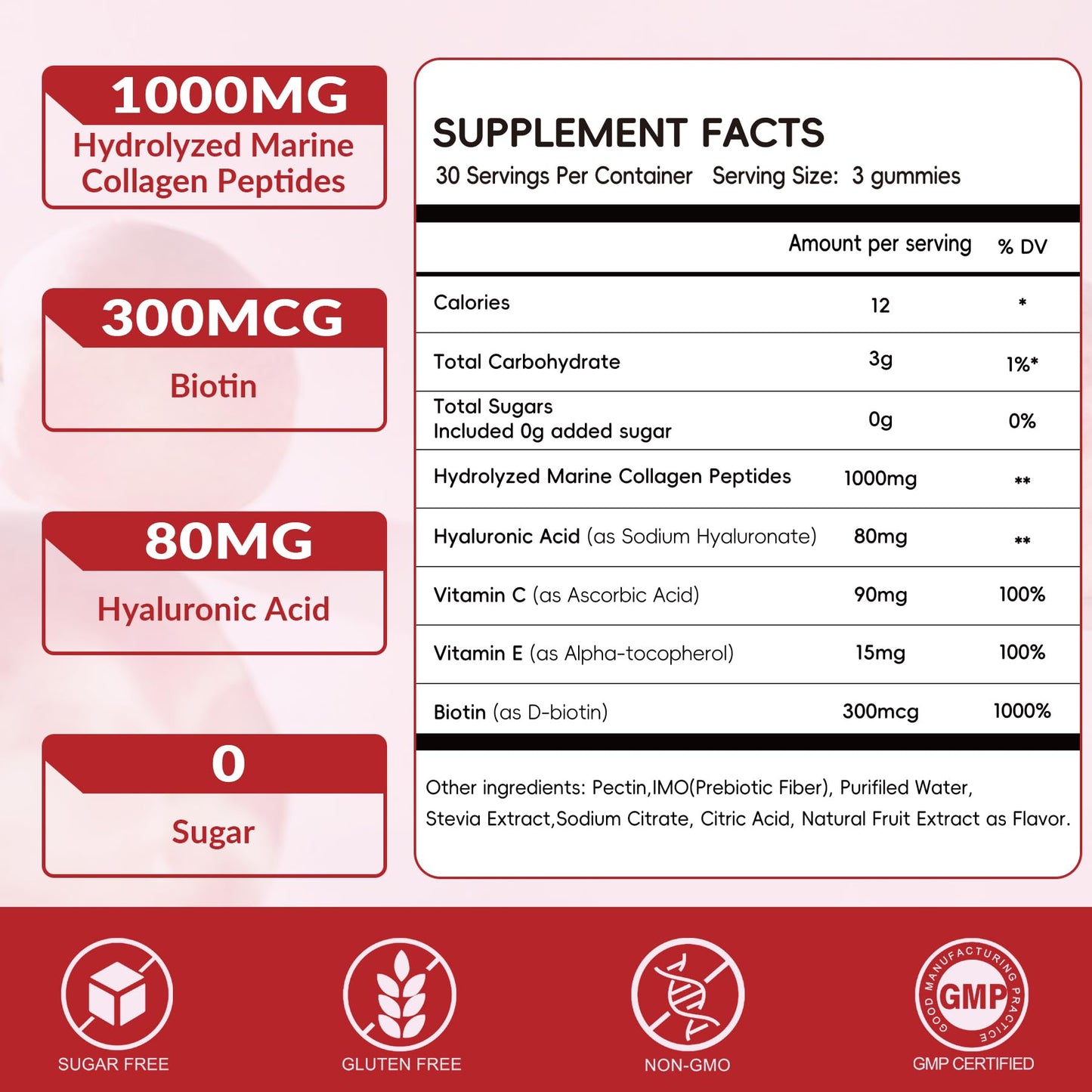 VitalityPeak Marine Collagen Gummies 90 Count