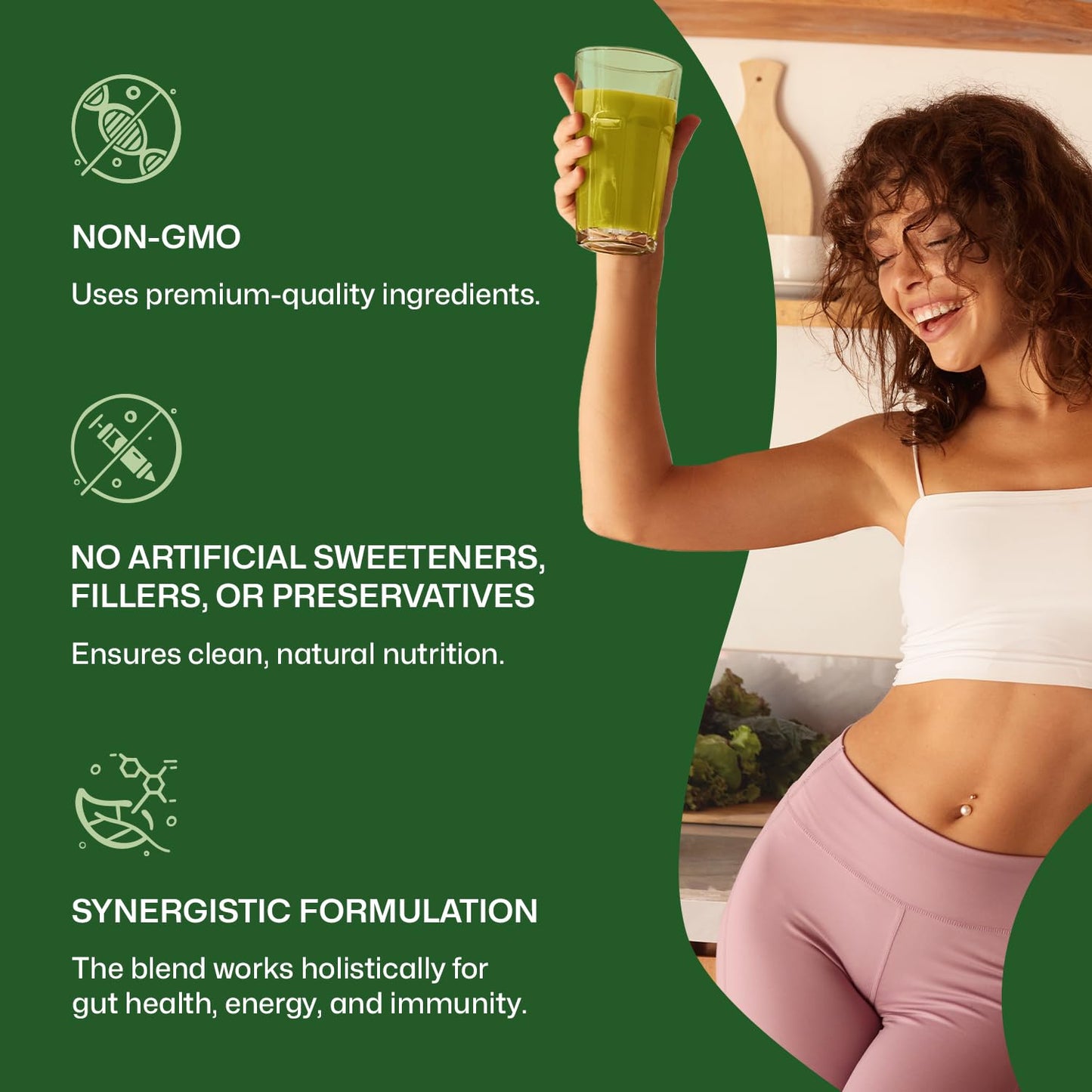 ColonBroom Superfood Greens Powder Supplement 5.3 Ounce