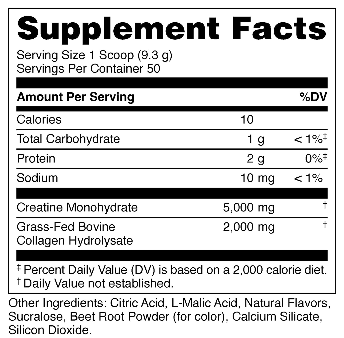 Bucked Up Creatine + Collagen for Women, Essentials Powder, 12 oz