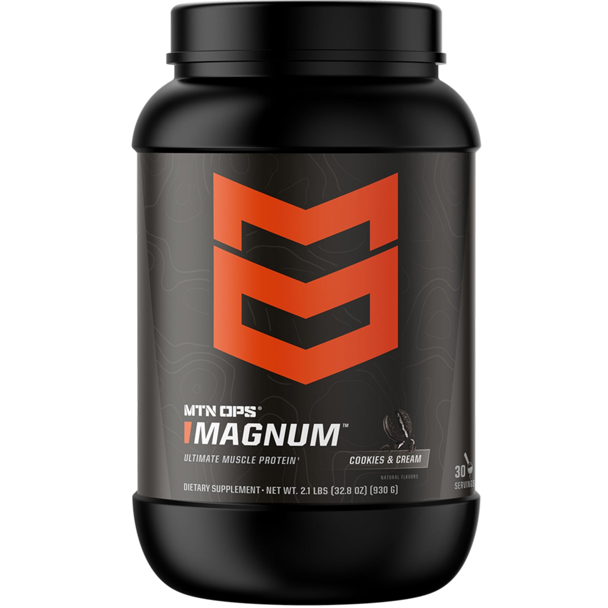MTN OPS Magnum Whey Protein Powder, Cookies & Cream, 32.8 Servings