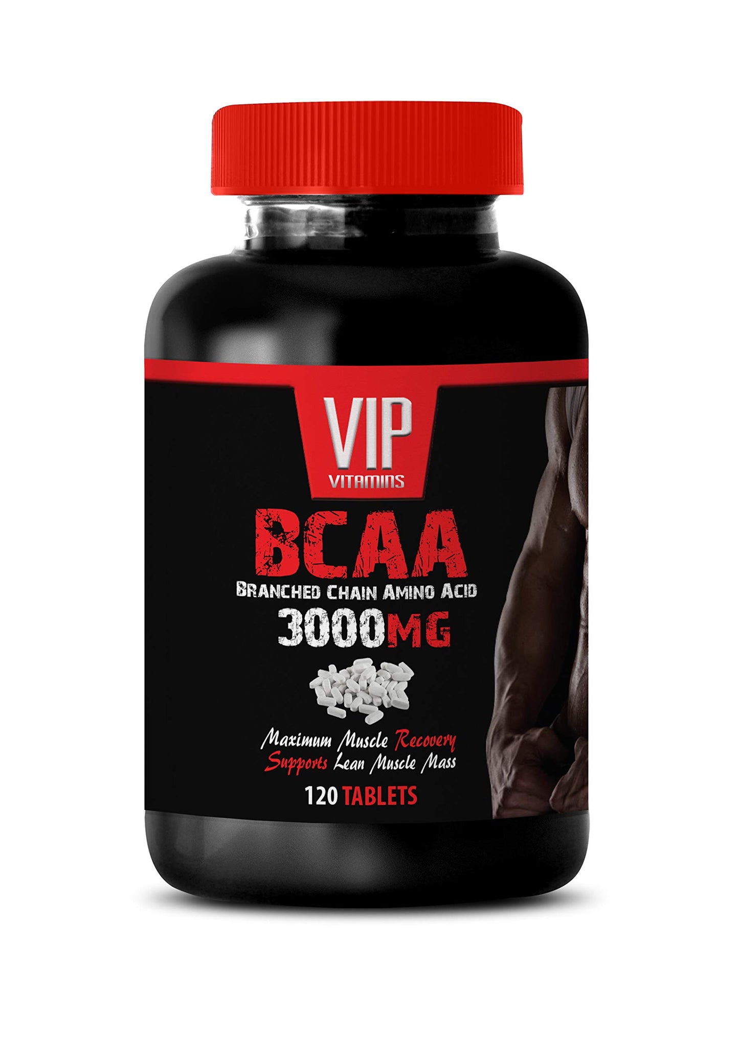 VIP Supplements BCAA 3000 mg Branched-Chain Amino Acids Tablet, 120 Tablets