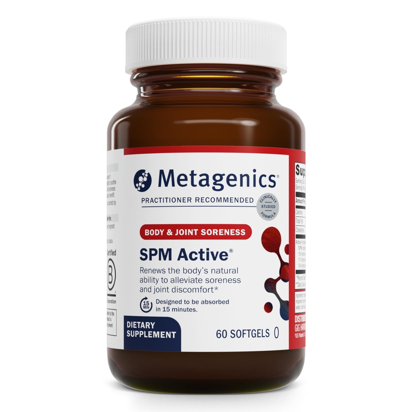 Metagenics Relief Duo Magnesium Glycinate & SPM Active Tablets & Softgels, 180 Count