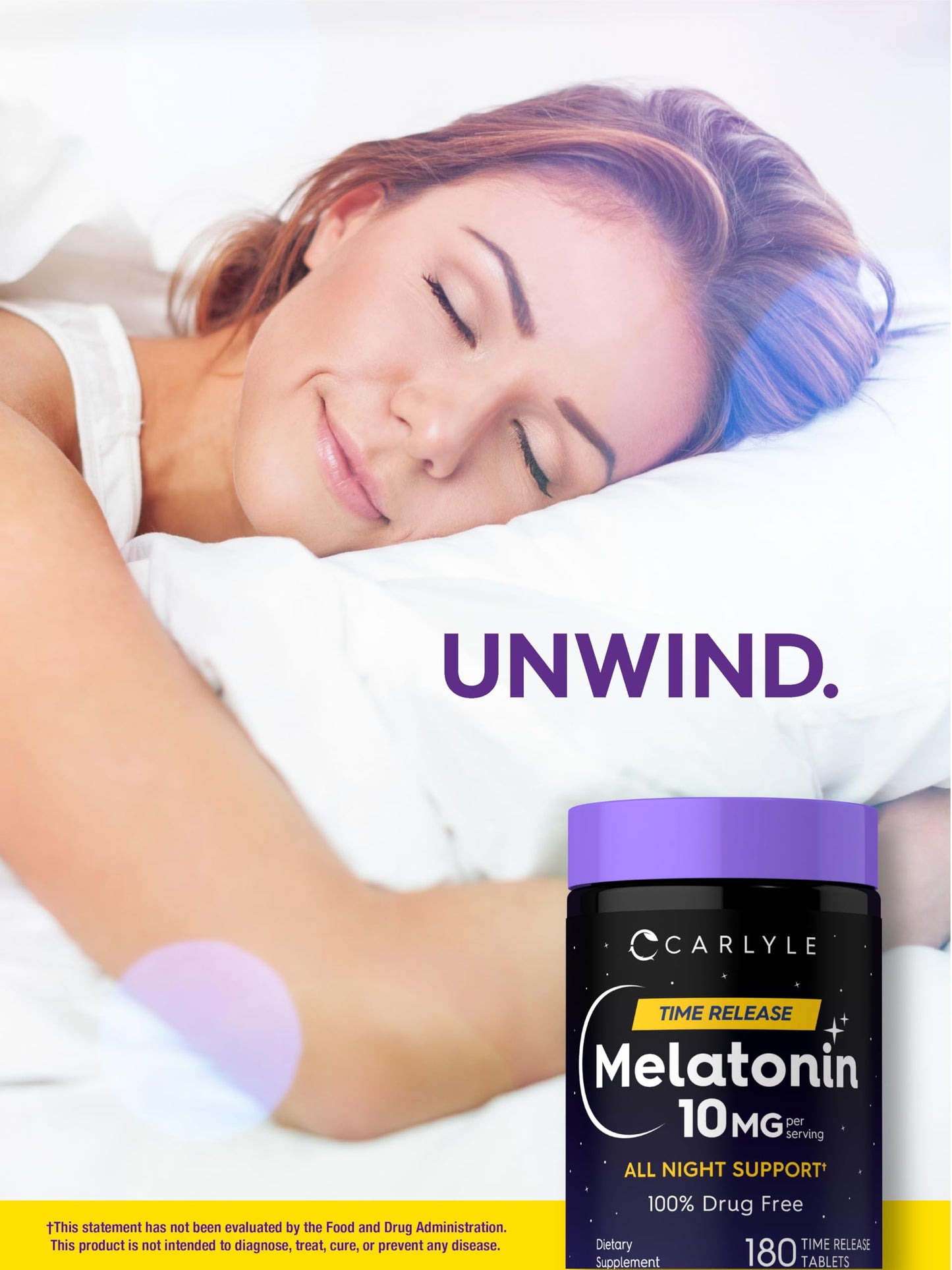 Carlyle Melatonin 10mg Tablet, 180 Count