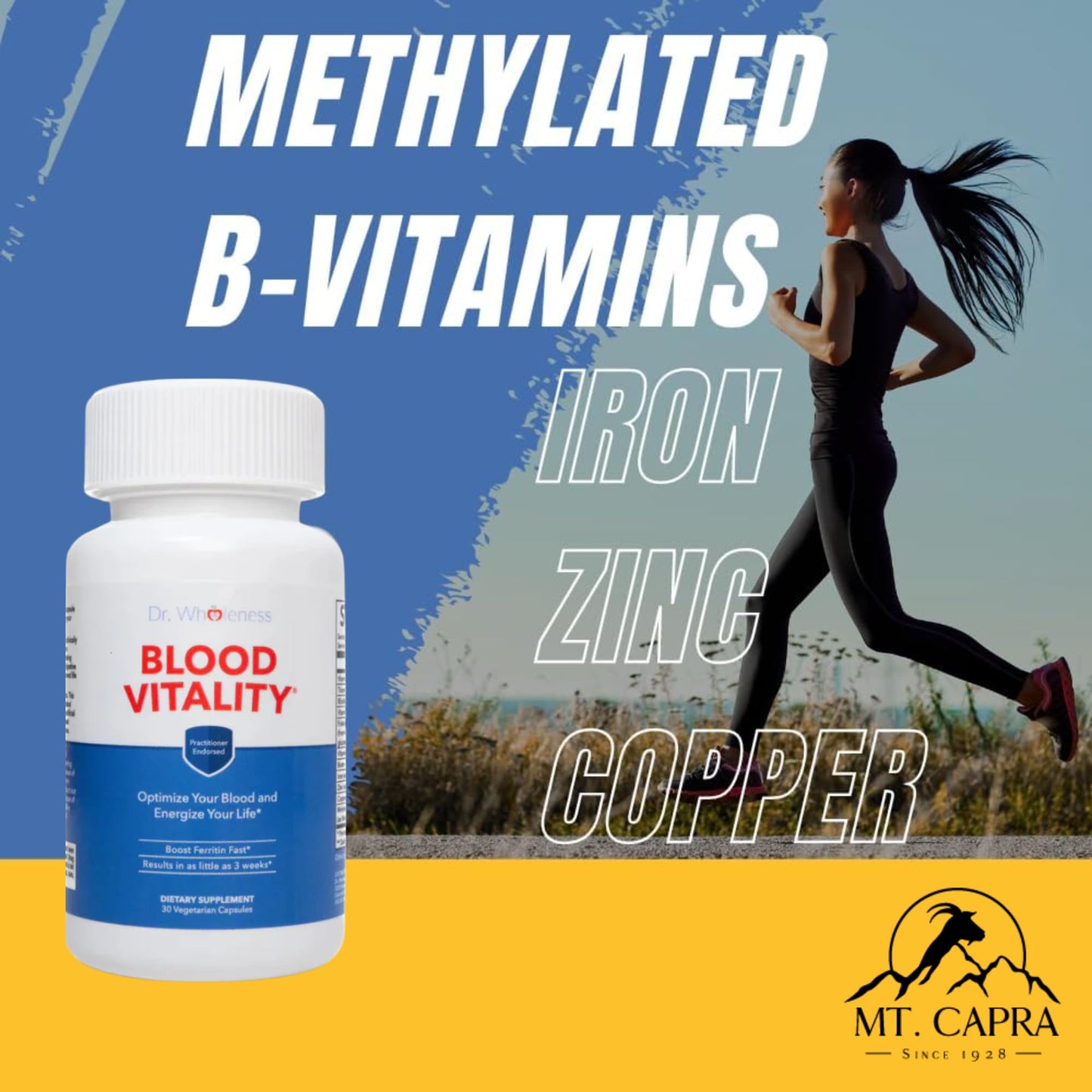 Mt. Capra Dr. Wholeness Blood Vitality Capsules, 30 Capsules